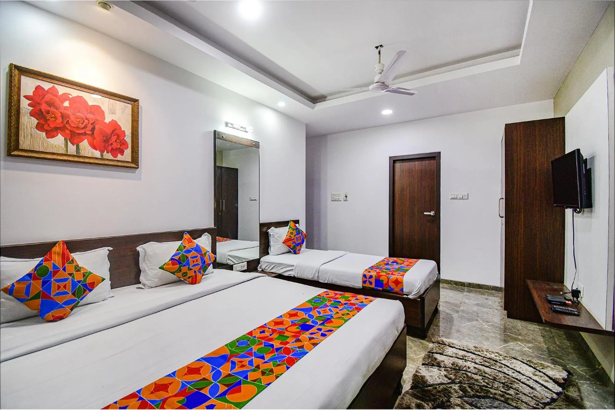 Bed in FabHotel Rani Tower - Chinar Park