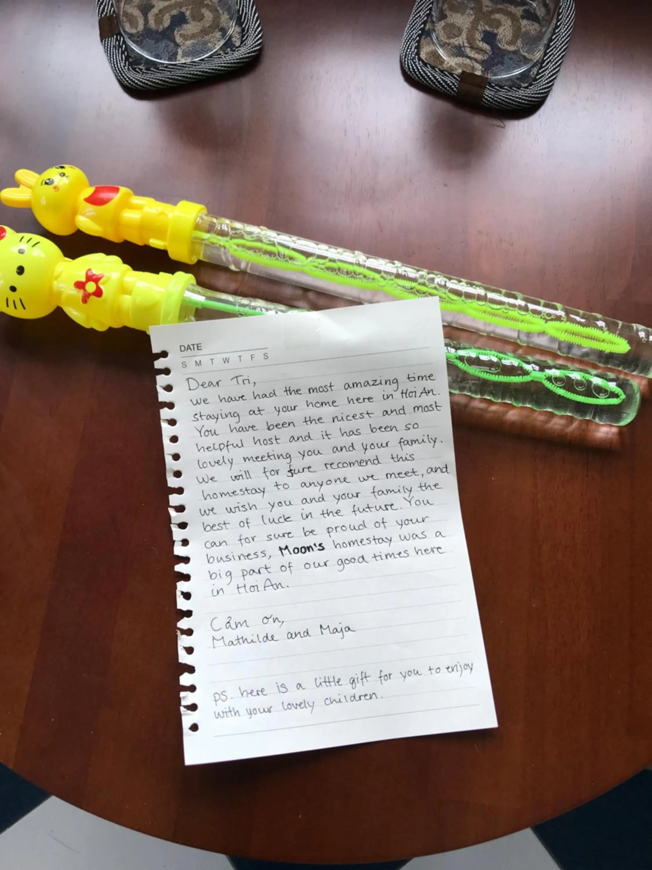 Certificate/Award in Moon's Homestay