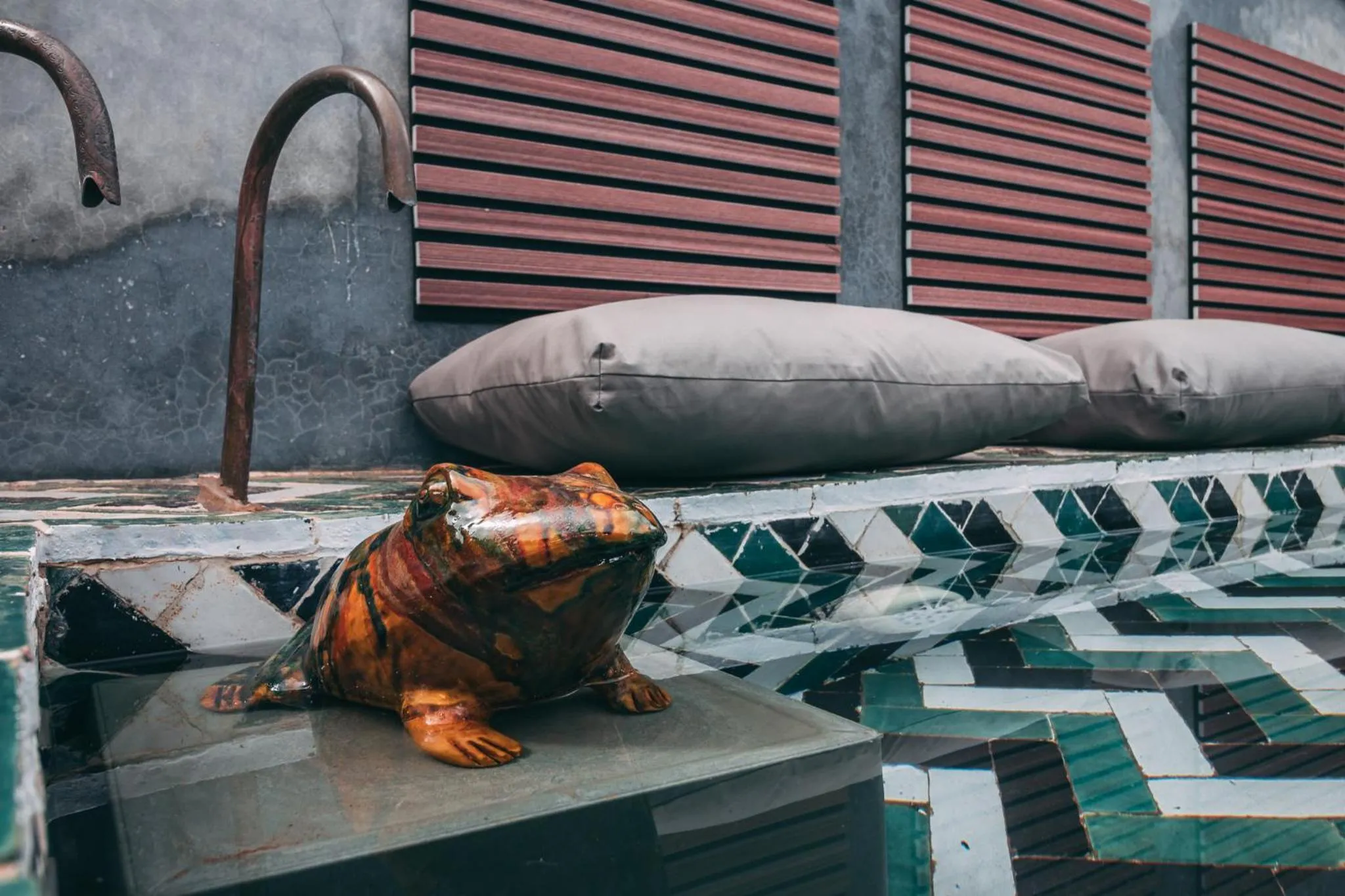 Decorative detail in YVES Marrakech