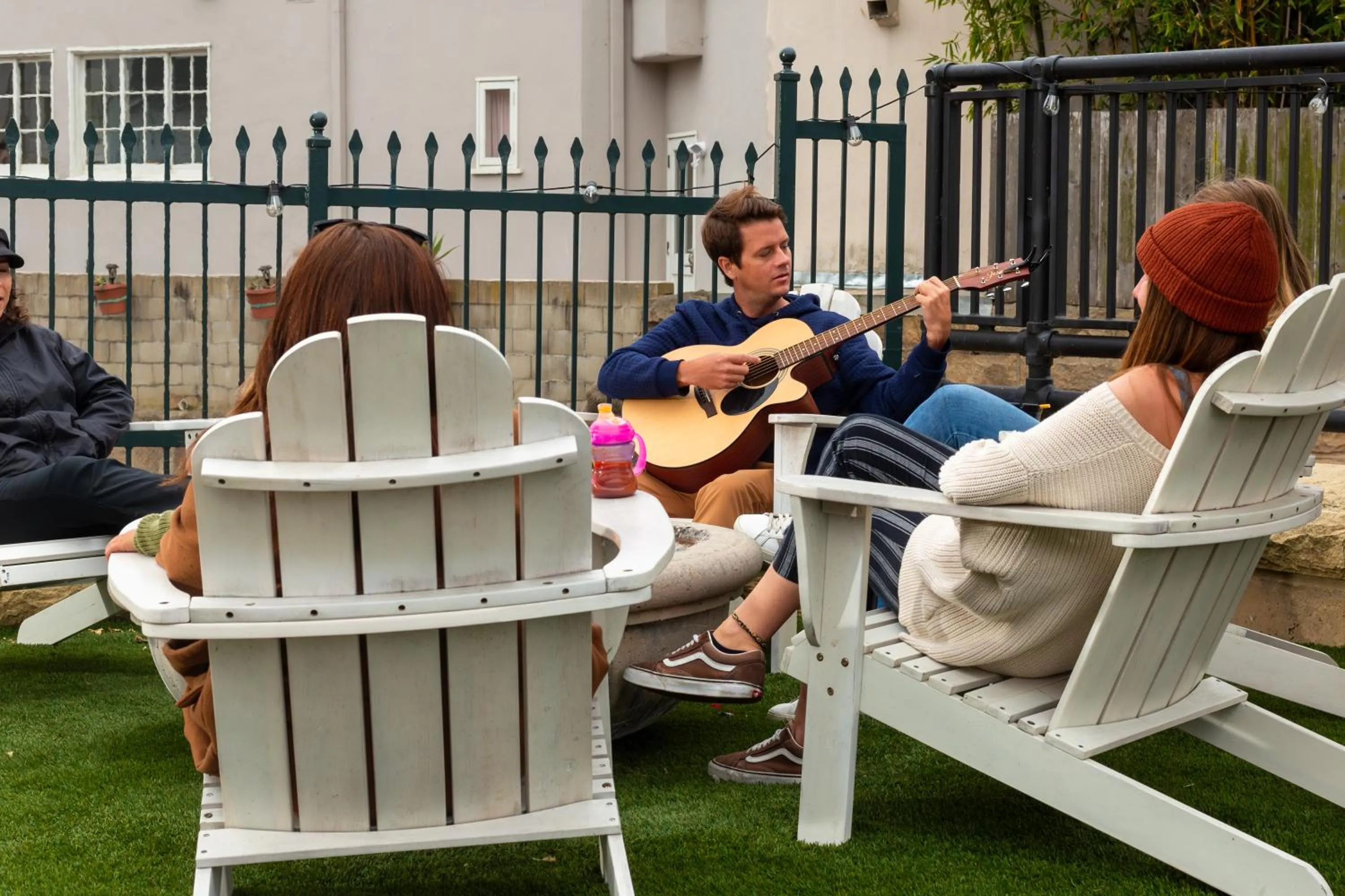 Guests in ITH Santa Barbara Surf Hostel