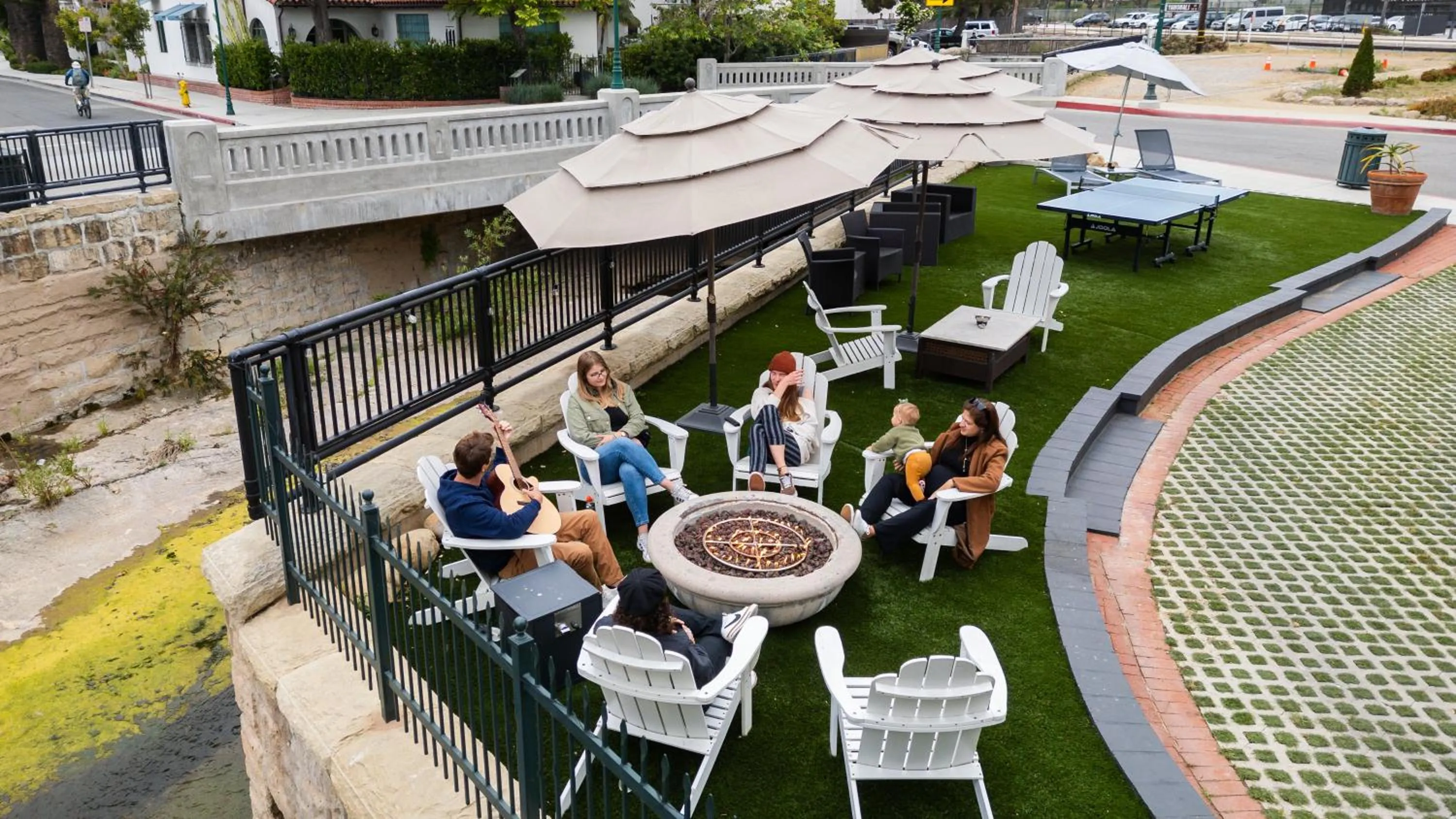 Guests in ITH Santa Barbara Surf Hostel