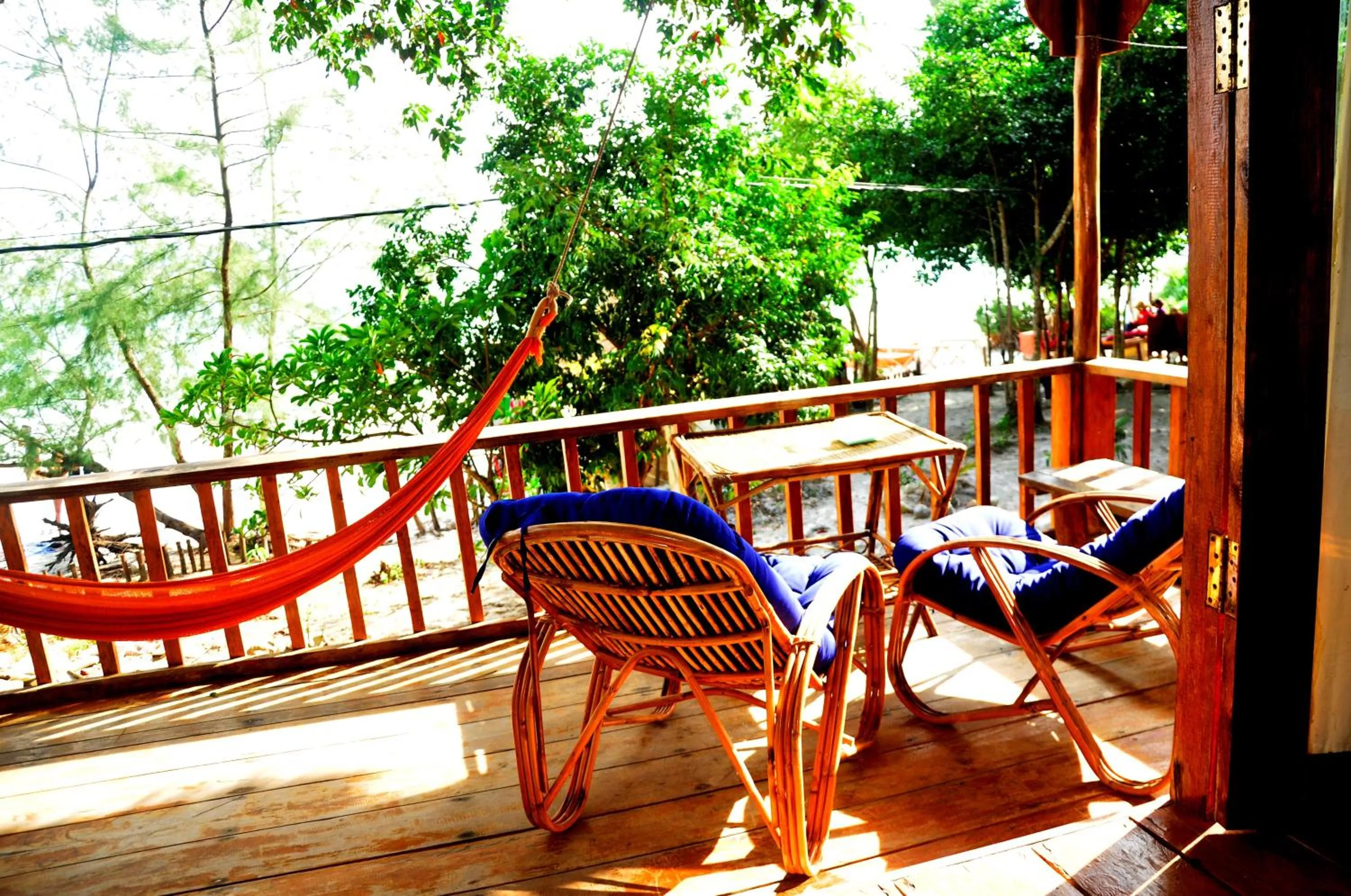 Balcony/Terrace in White Beach Bungalows
