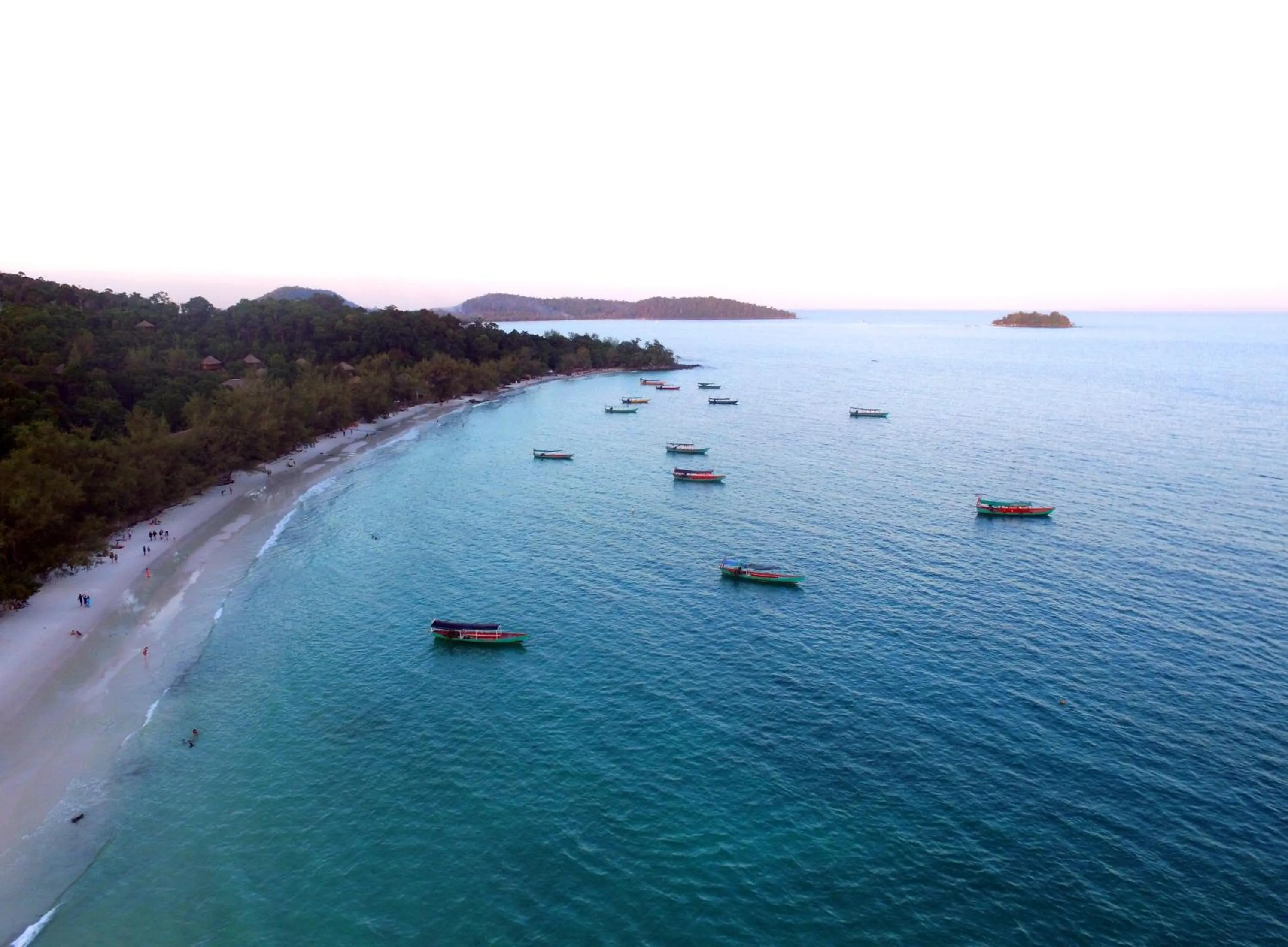 Bird's eye view in White Beach Bungalows