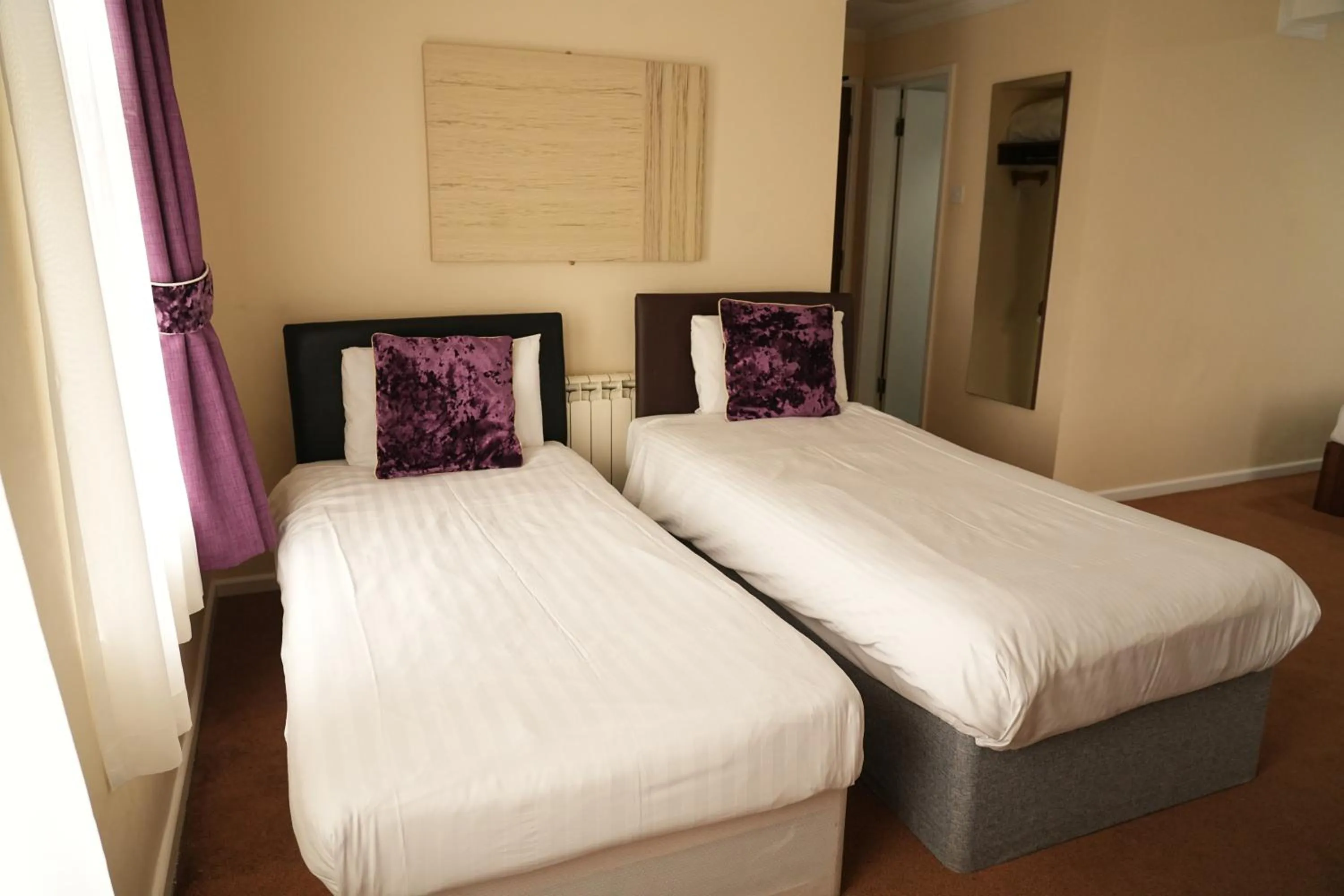 Bed in The Continental Hotel, Derby