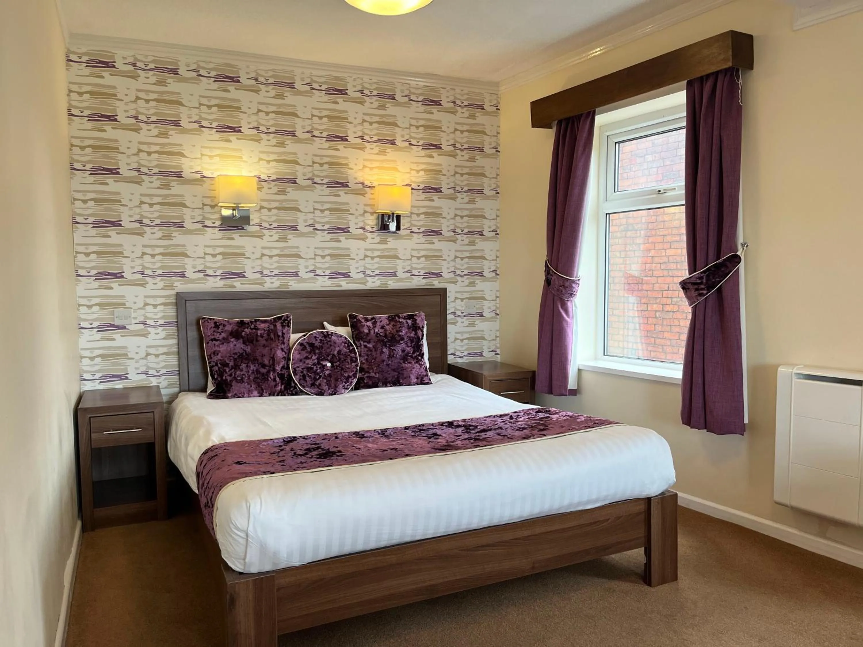 Bed in The Continental Hotel, Derby