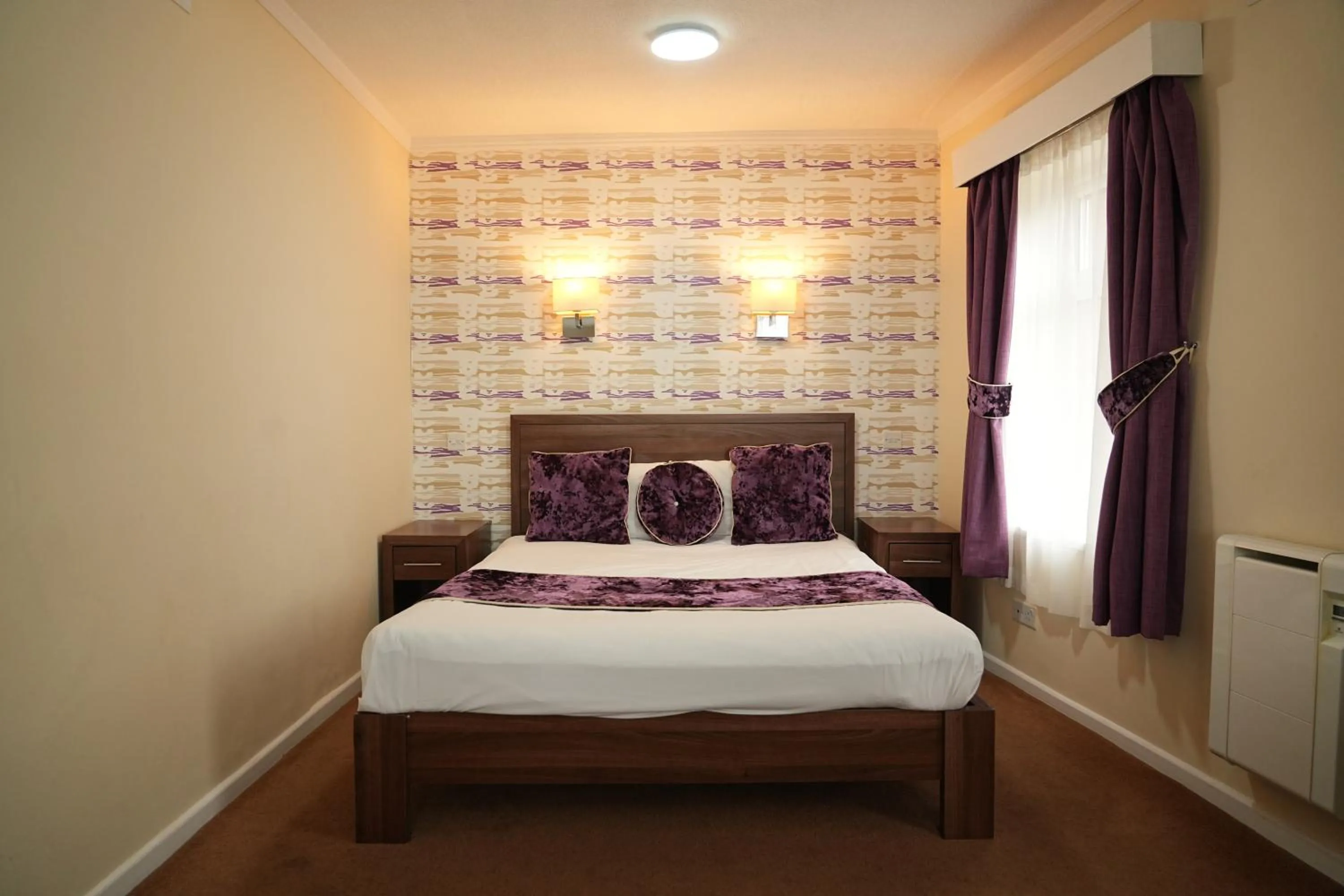 Bed in The Continental Hotel, Derby