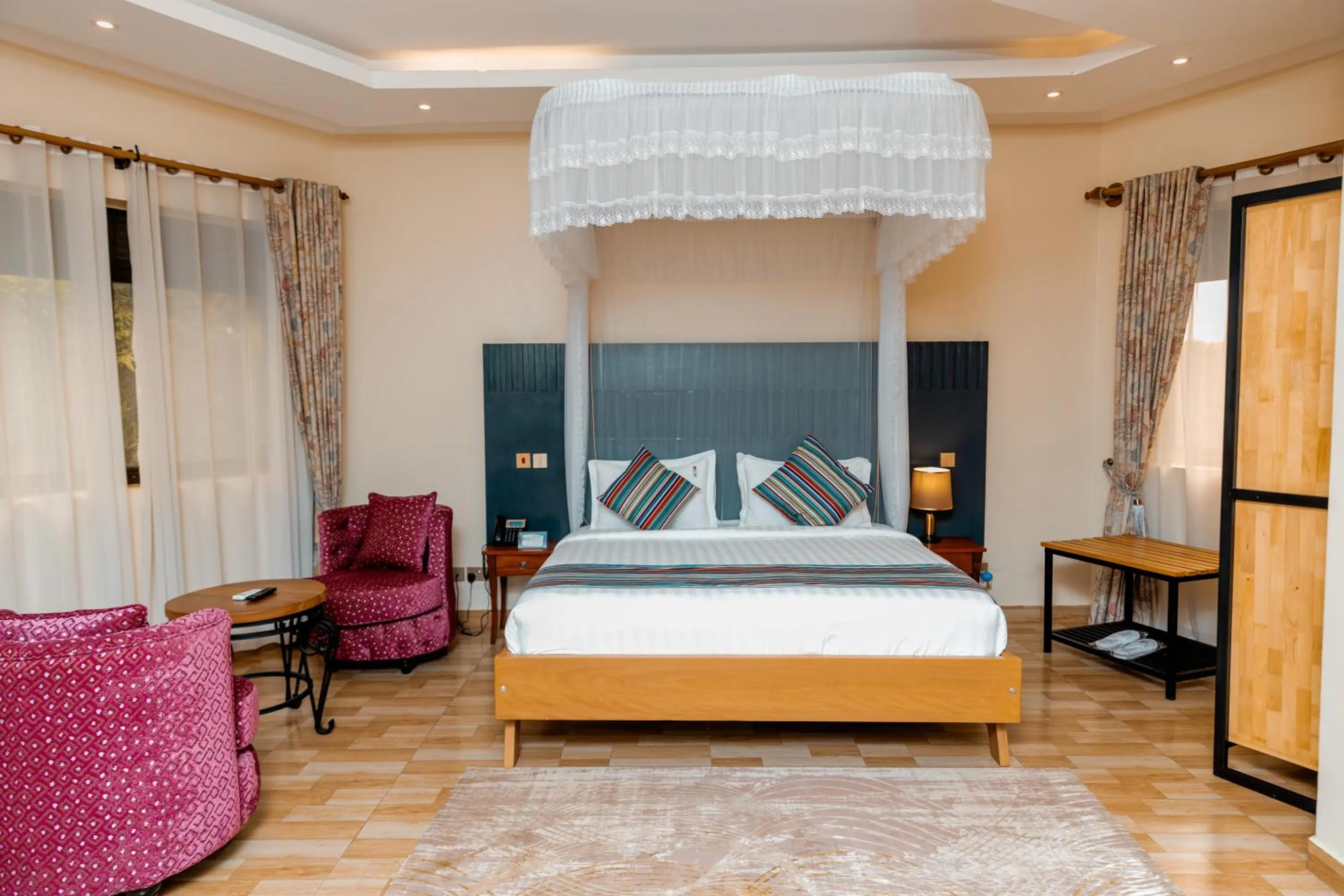 Photo of the whole room, Bed in Las Vegas Garden Hotel Mbarara
