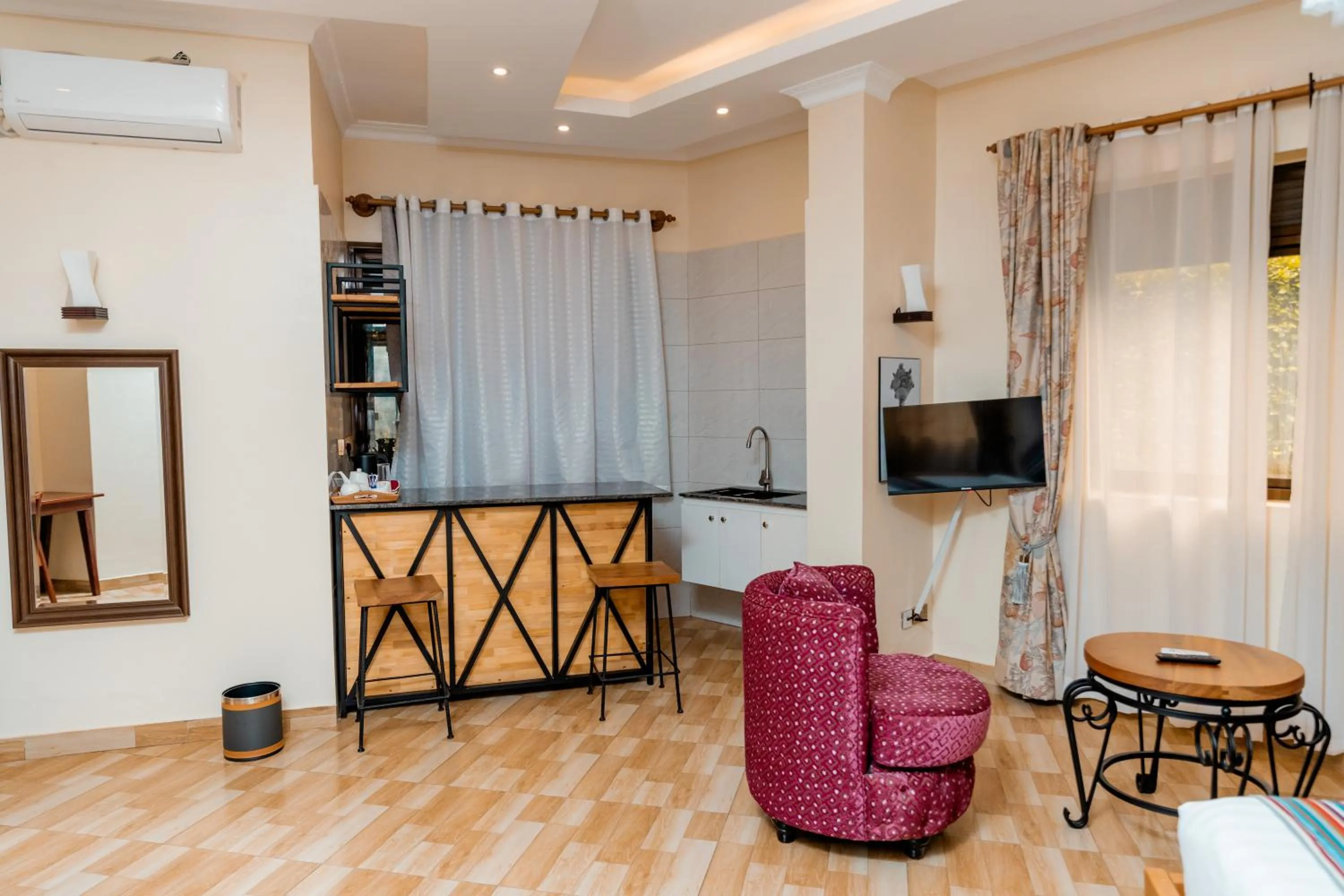 Seating area in Las Vegas Garden Hotel Mbarara