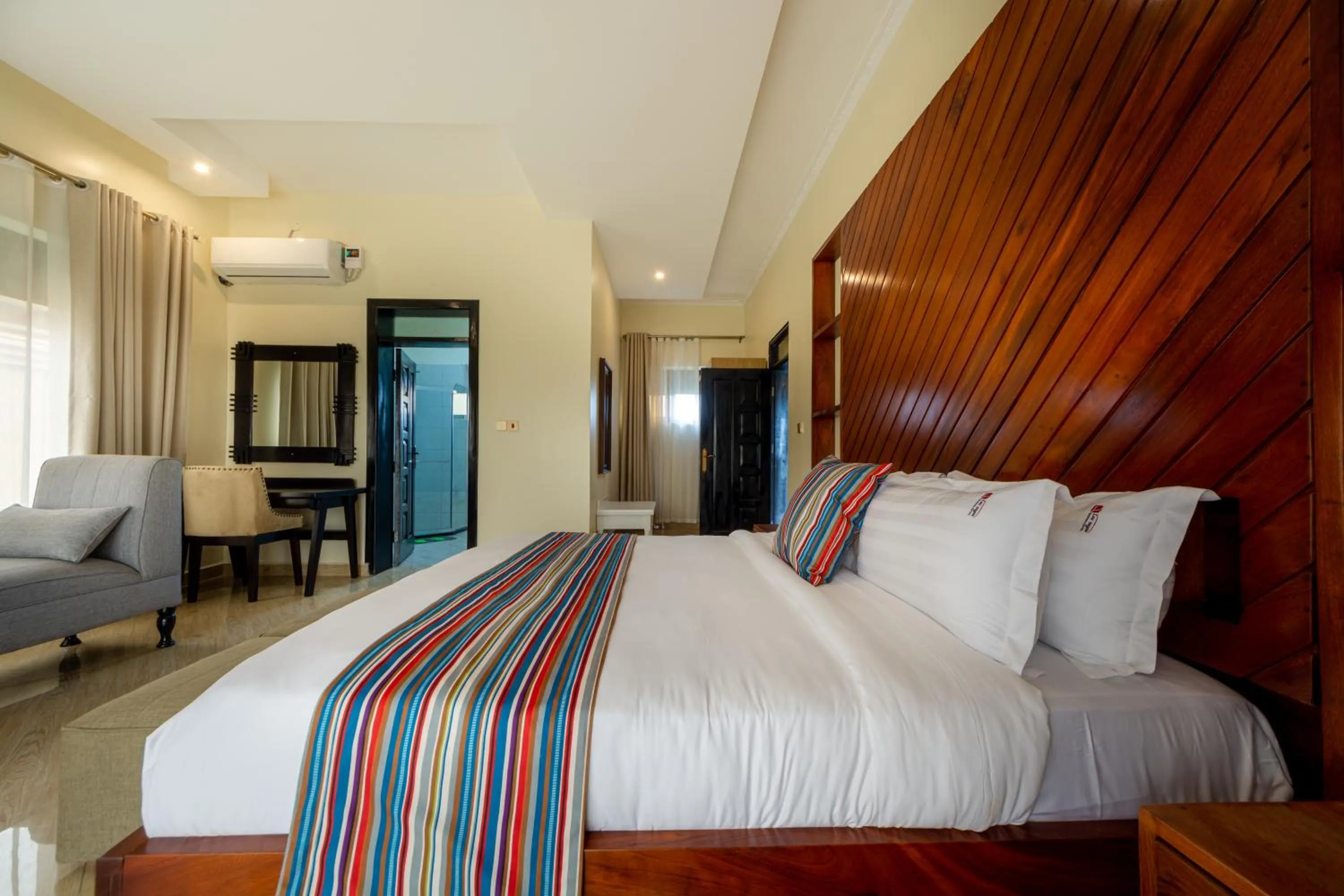 Bed in Las Vegas Garden Hotel Mbarara