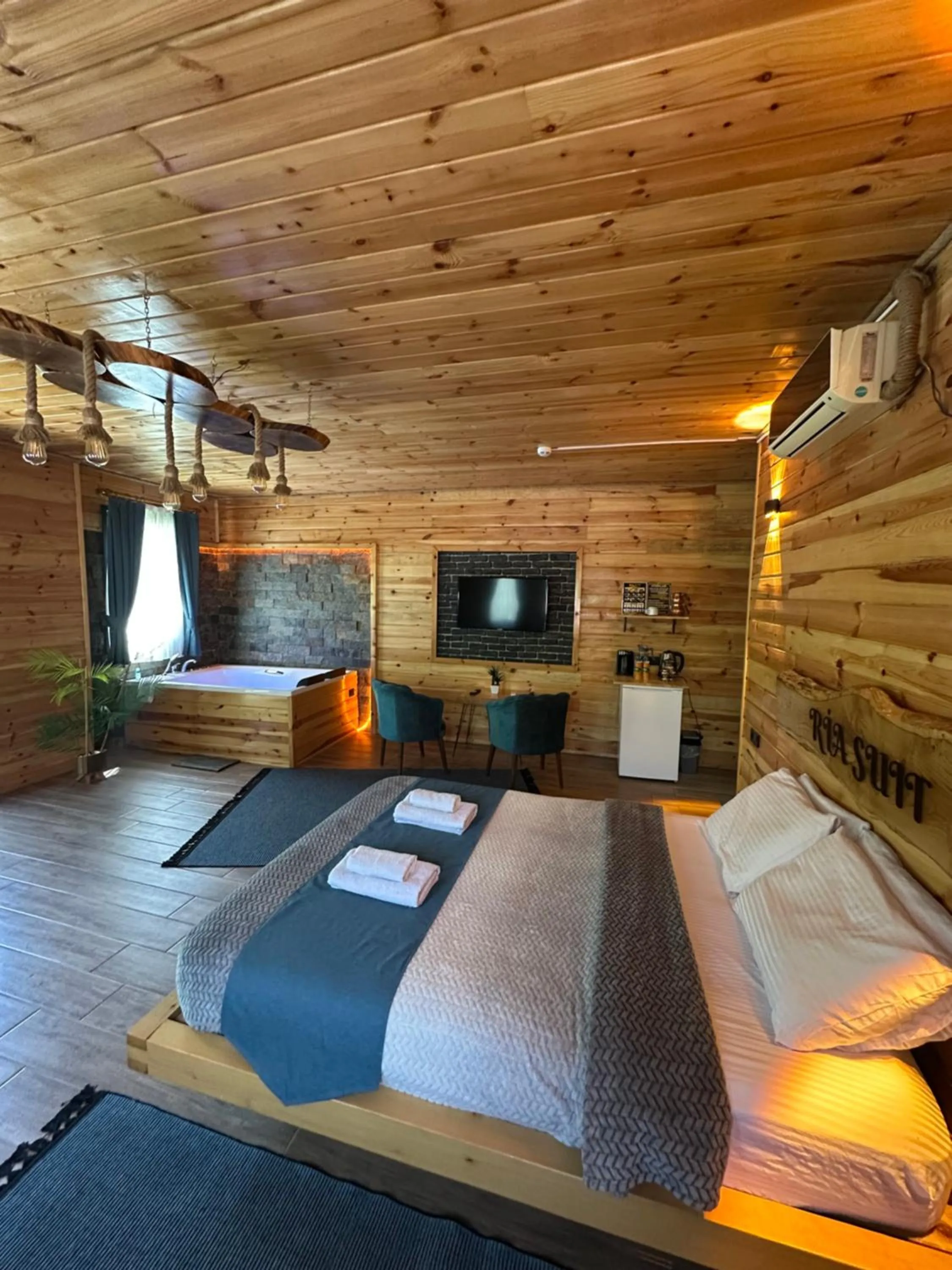 Bed in Ria süit otel bungalov