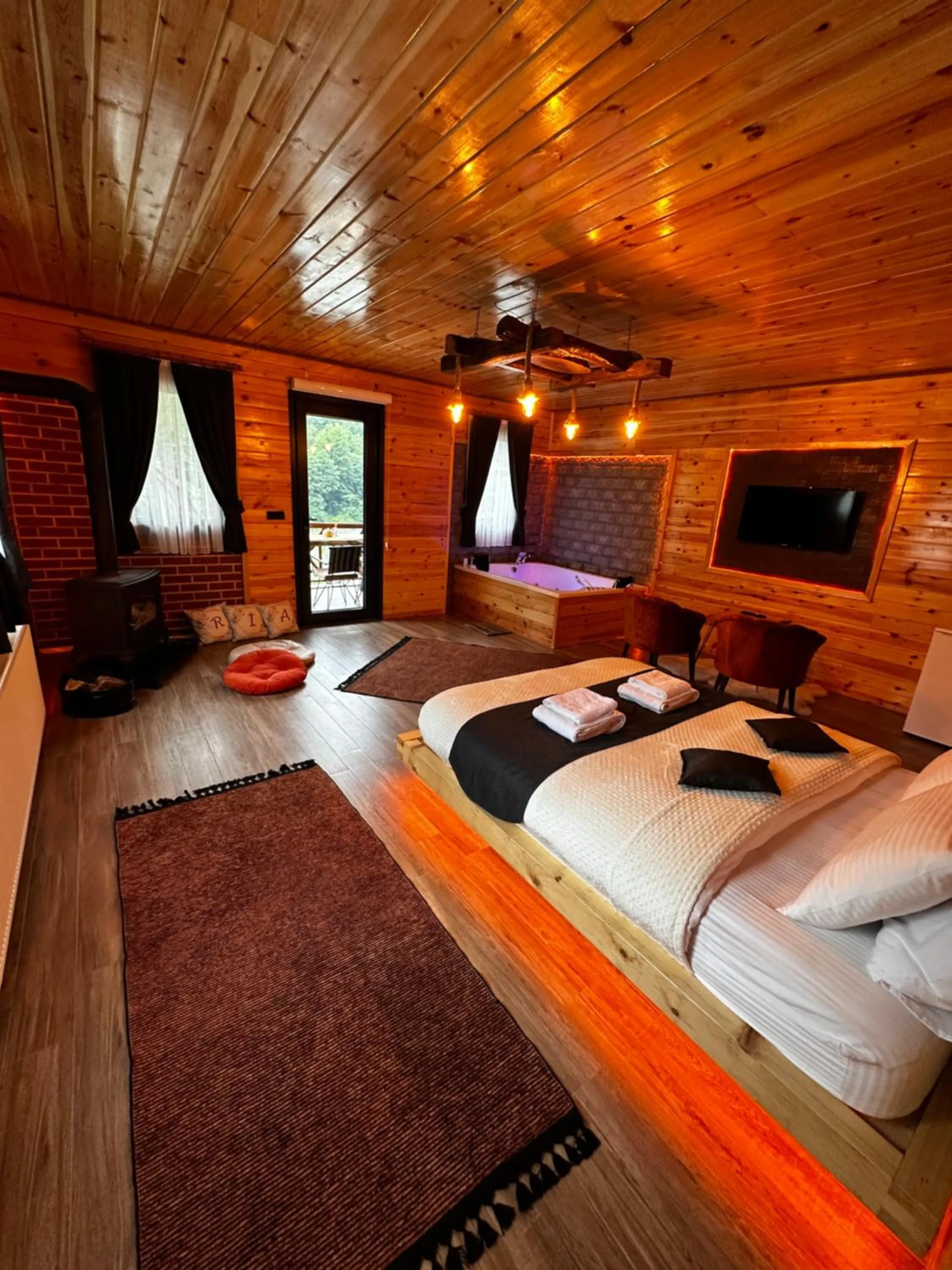 Bed in Ria süit otel bungalov