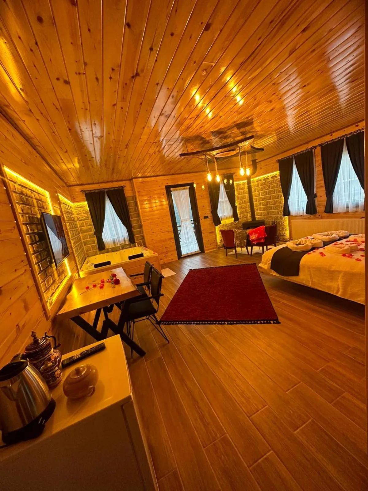 Bed in Ria süit otel bungalov