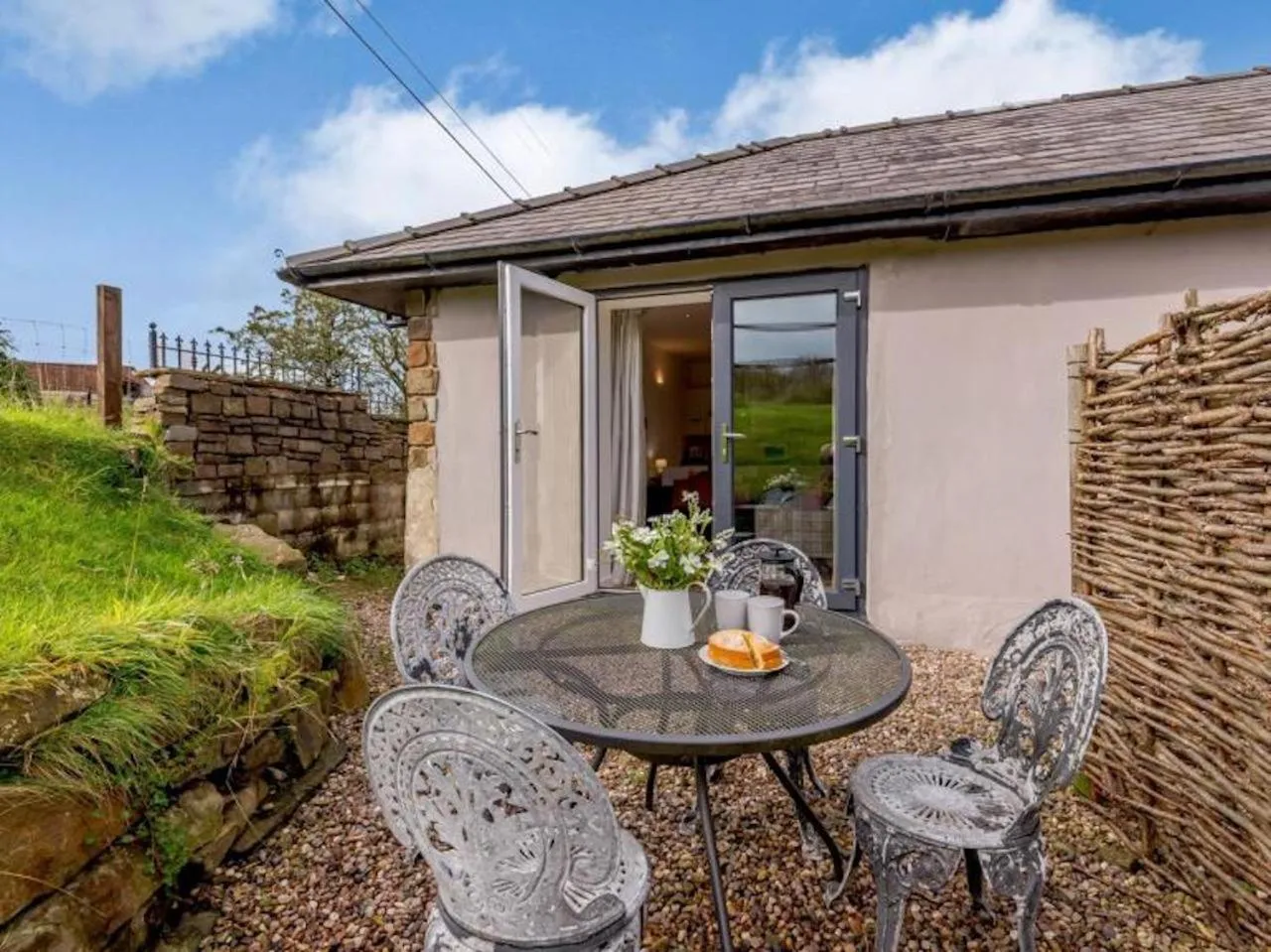 Patio in Rossendale Holiday Cottages & Spa