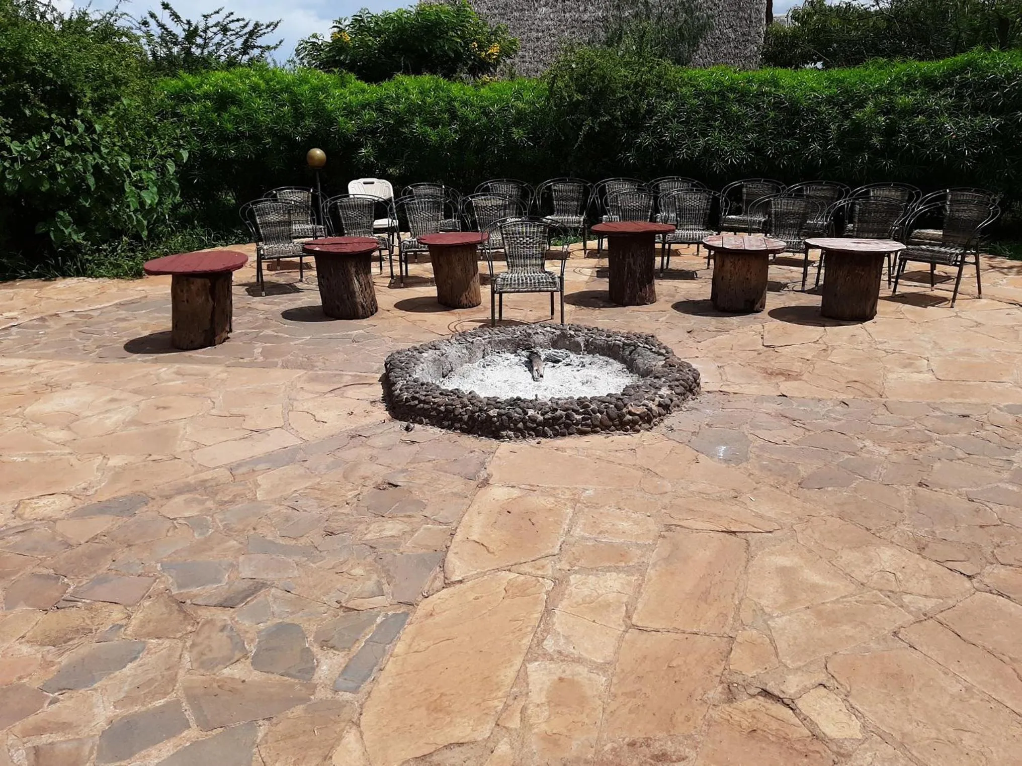 Garden view in AA Lodge Amboseli
