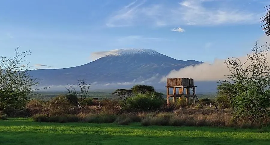 Garden view in AA Lodge Amboseli