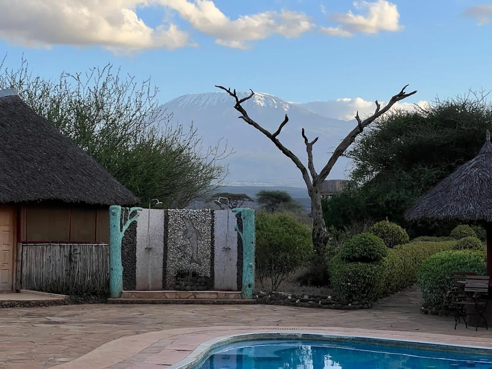 Pool view in AA Lodge Amboseli