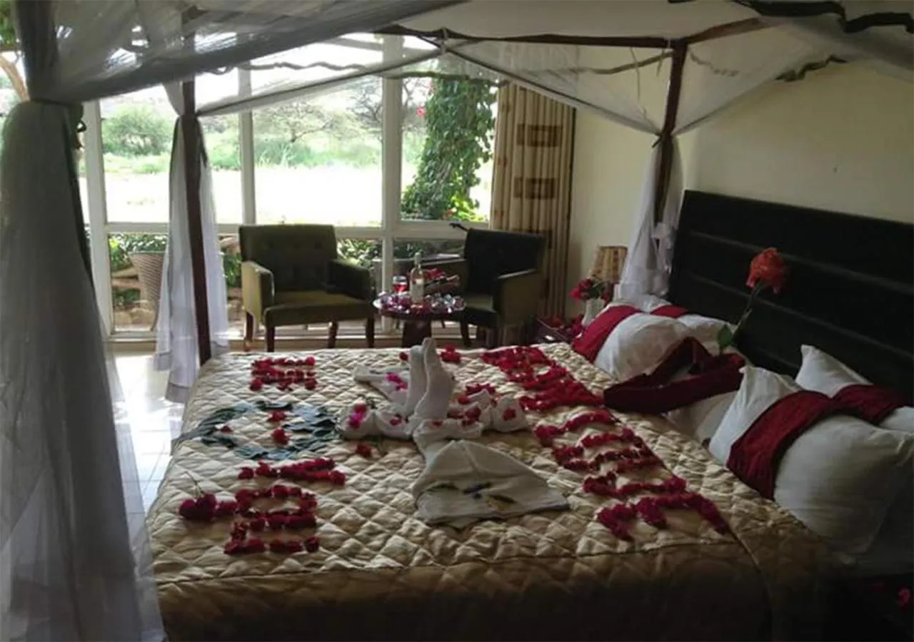 Bed in AA Lodge Amboseli