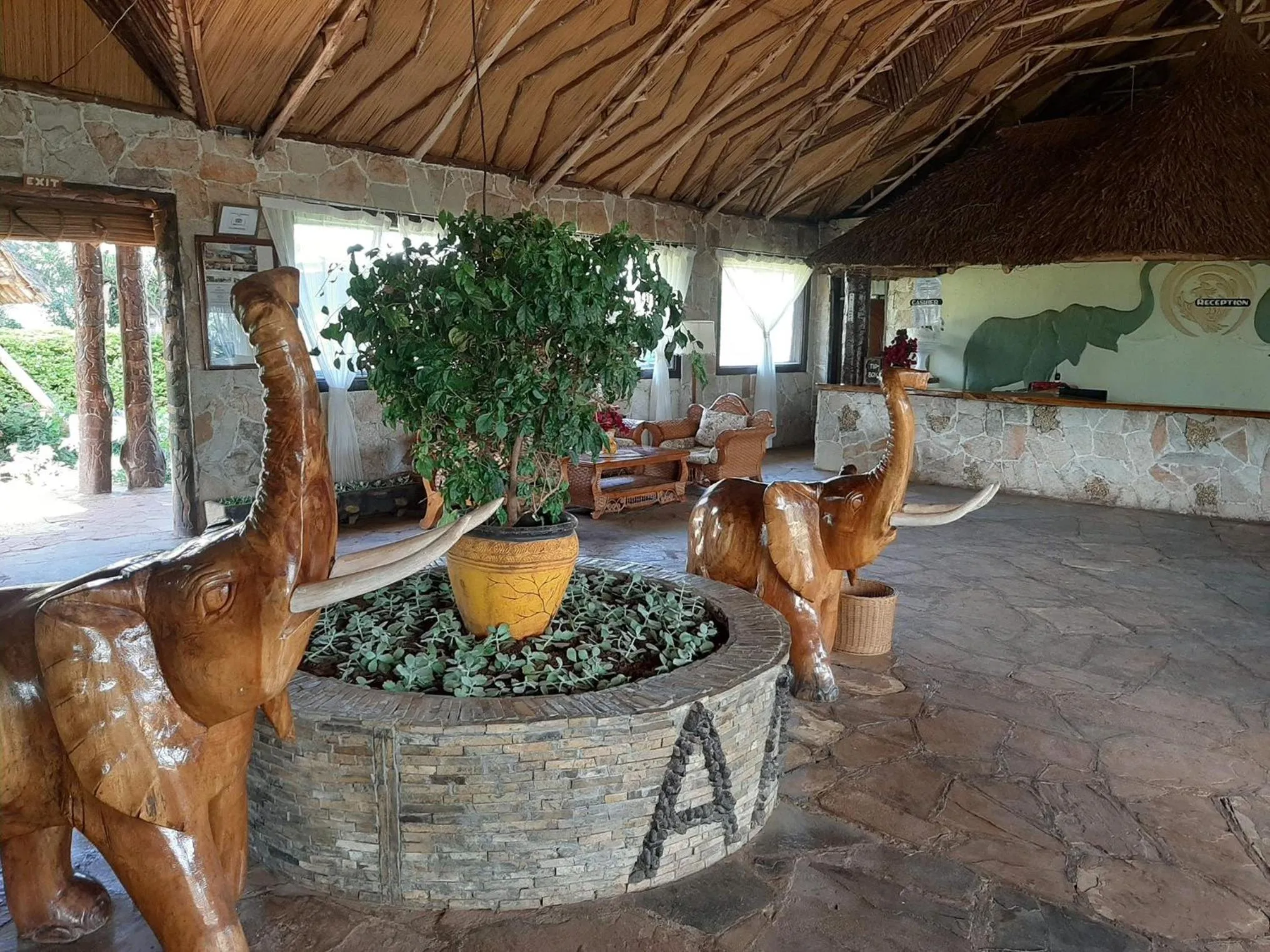 Seating area in AA Lodge Amboseli