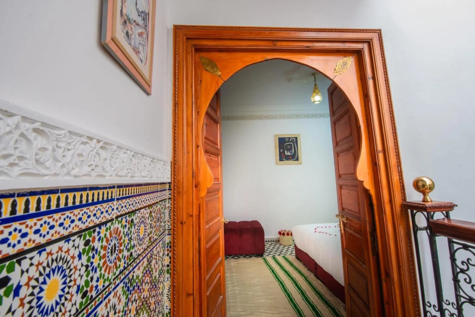 Bed in Riad Amely