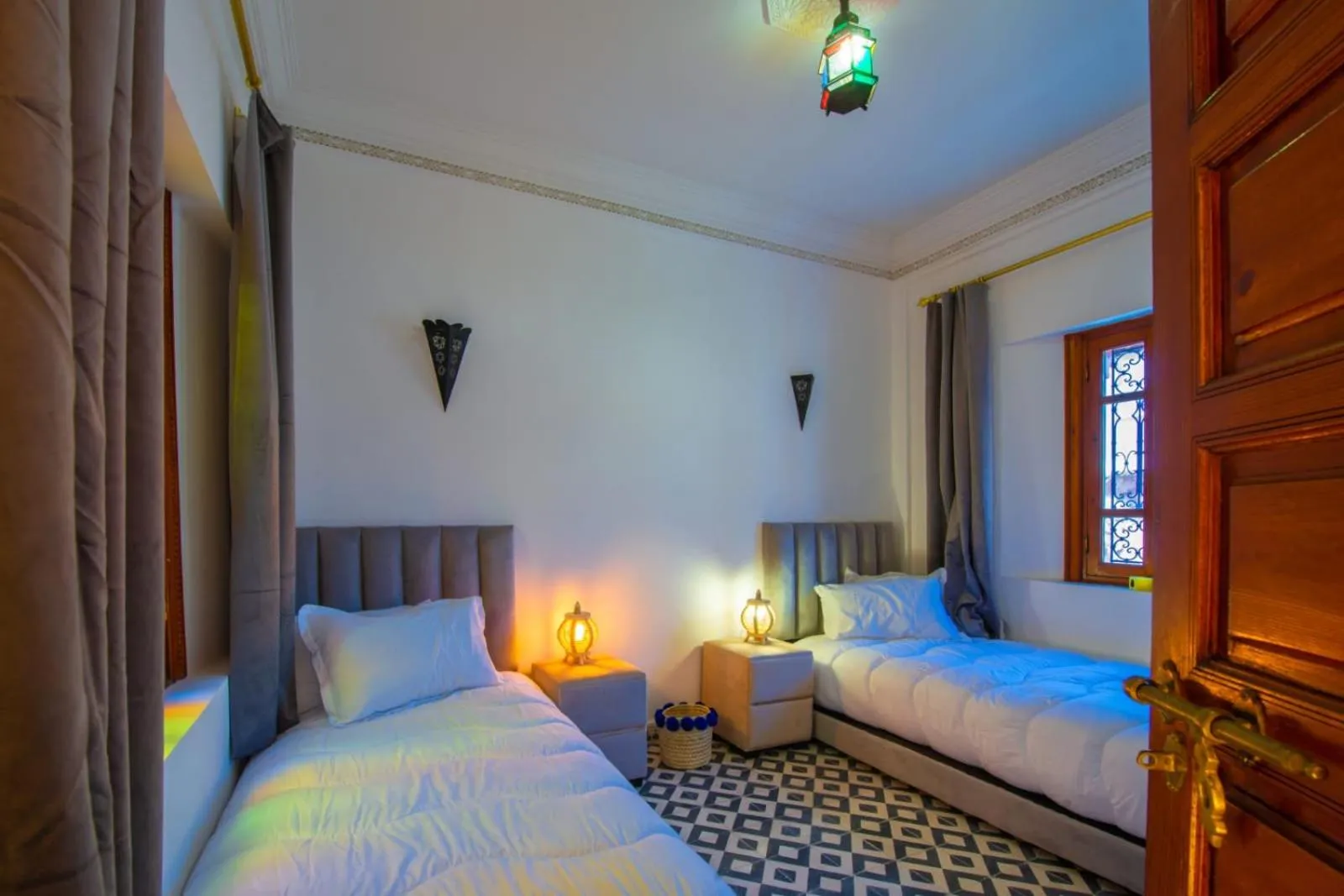 Bed in Riad Amely