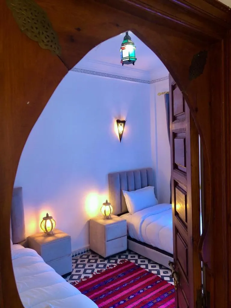 Bed in Riad Amely