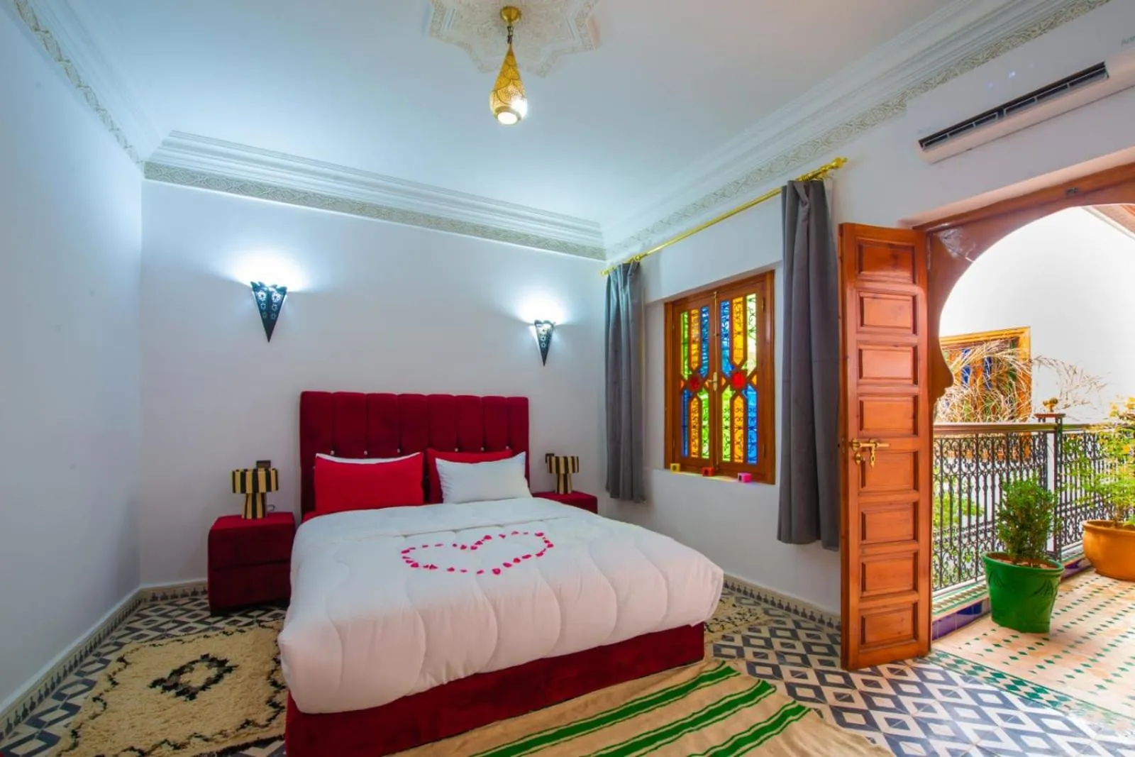 Bed in Riad Amely