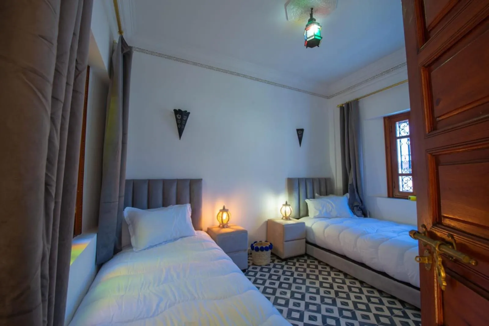 Bed in Riad Amely