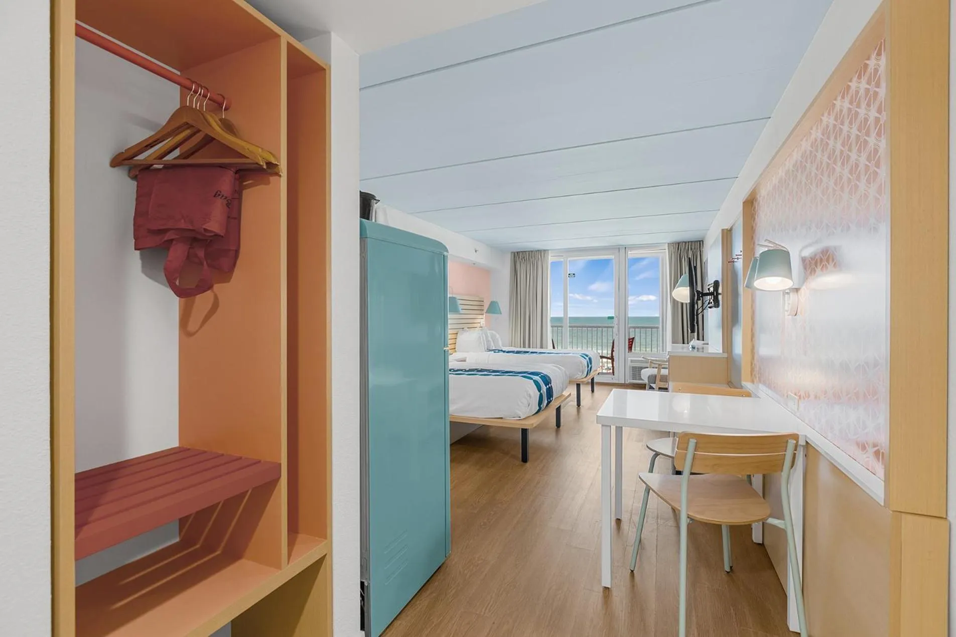 Sea view, Bed in Golden Sands Carolina Beach Oceanfront, Tapestry by Hilton