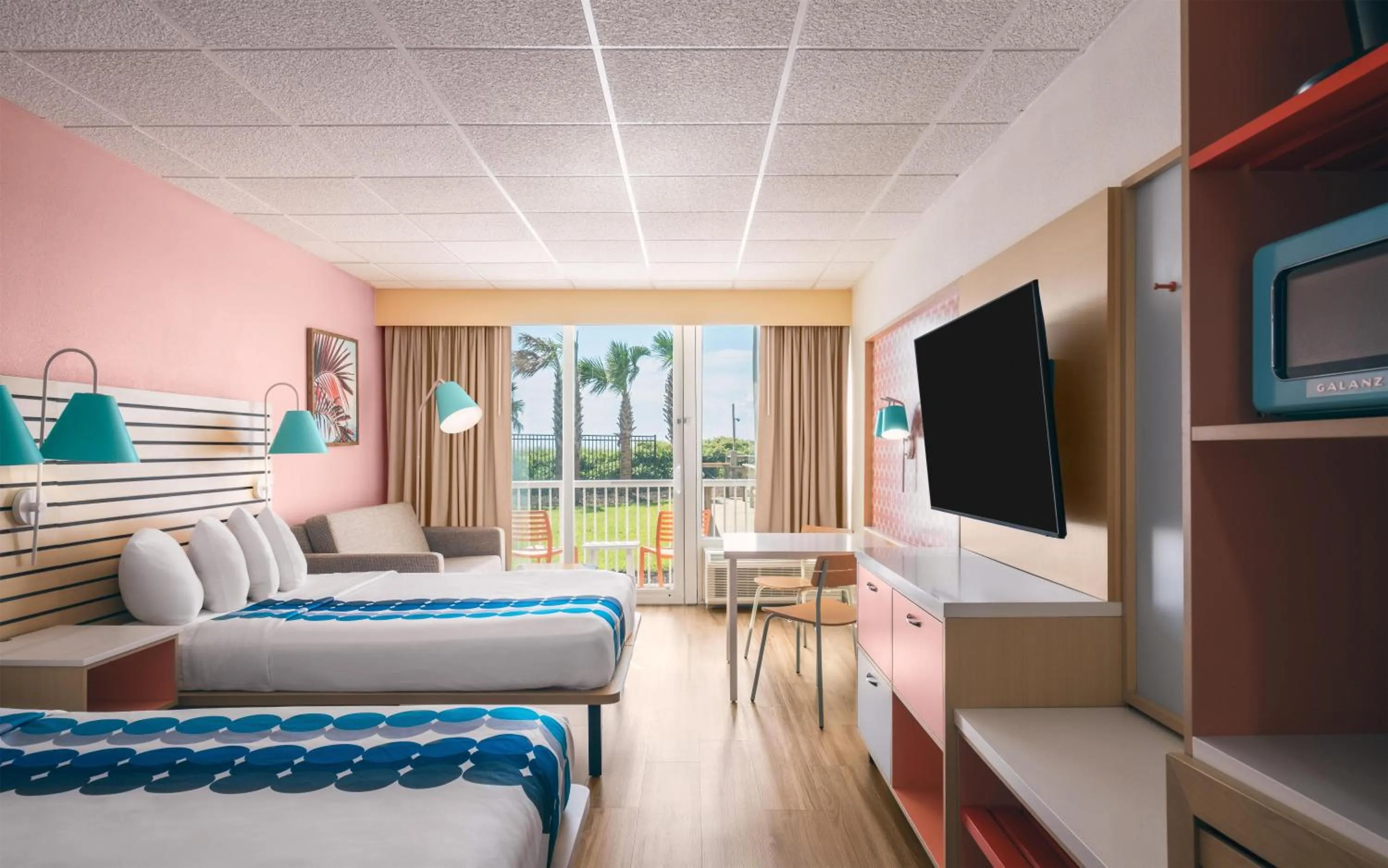 Bed in Golden Sands Carolina Beach Oceanfront, Tapestry by Hilton