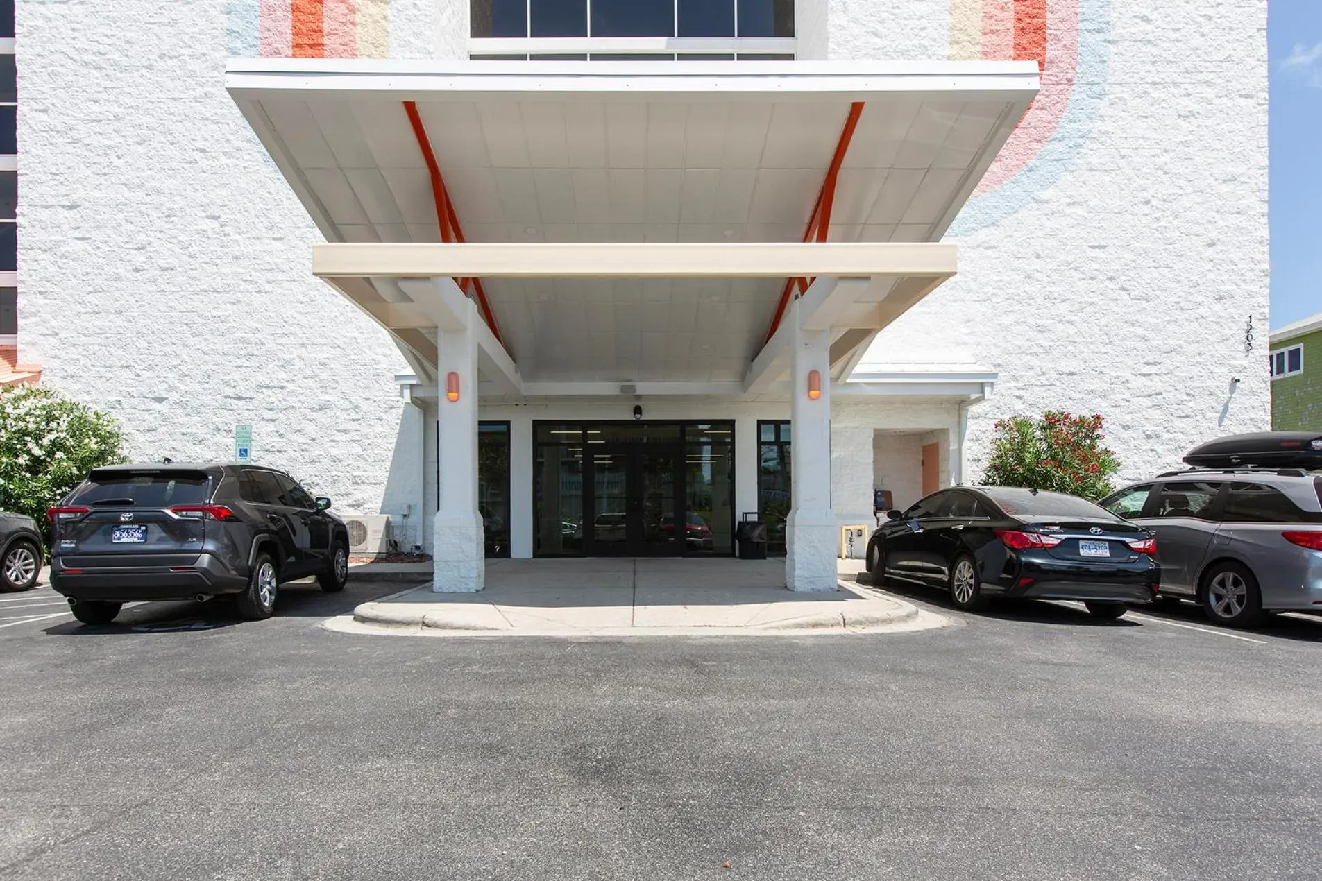 Patio in Golden Sands Carolina Beach Oceanfront, Tapestry by Hilton