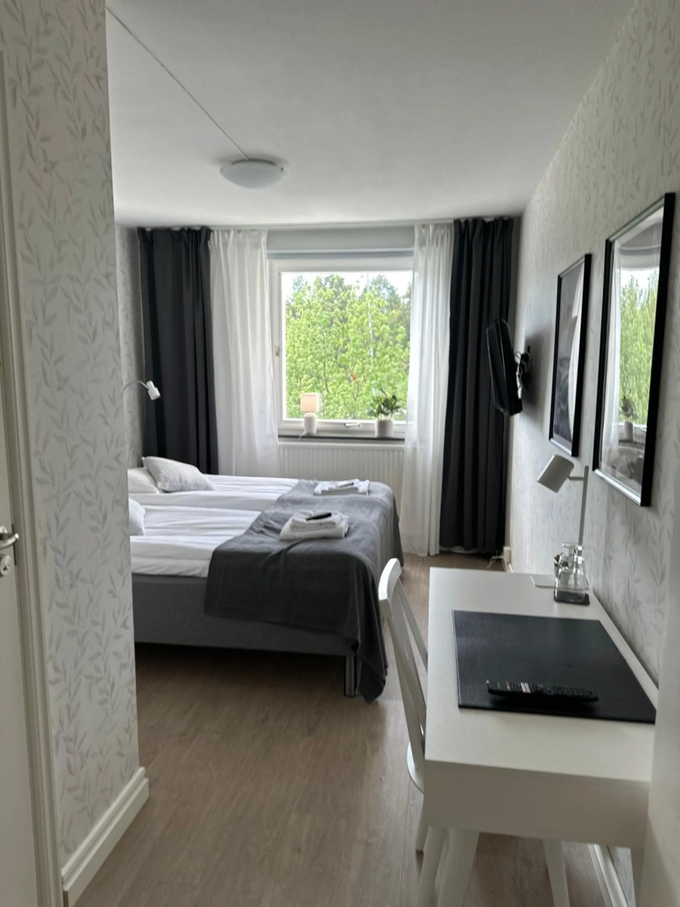 Bed in Hotell Luspen