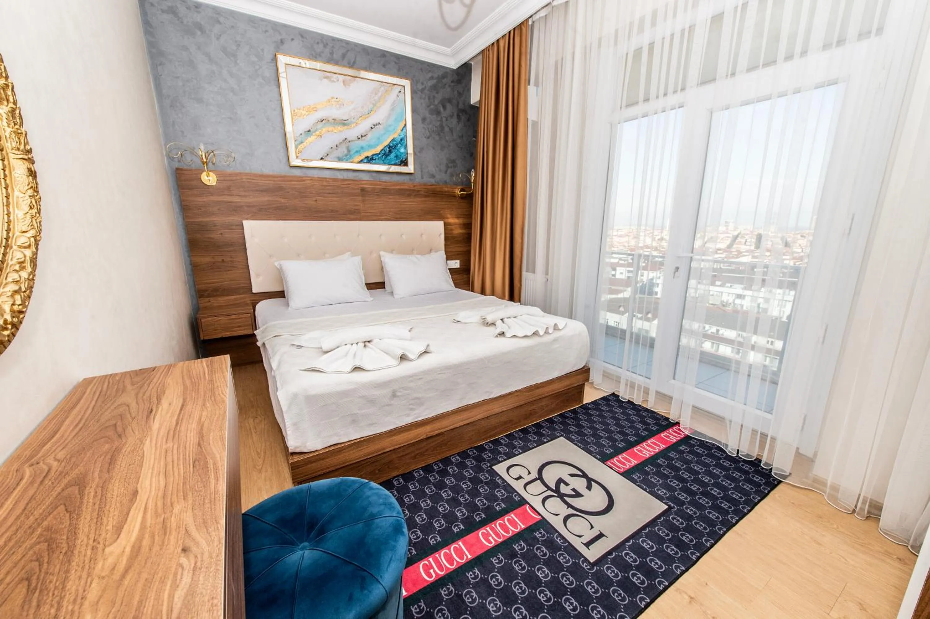 Bed in Blue Vista Houses & Spa