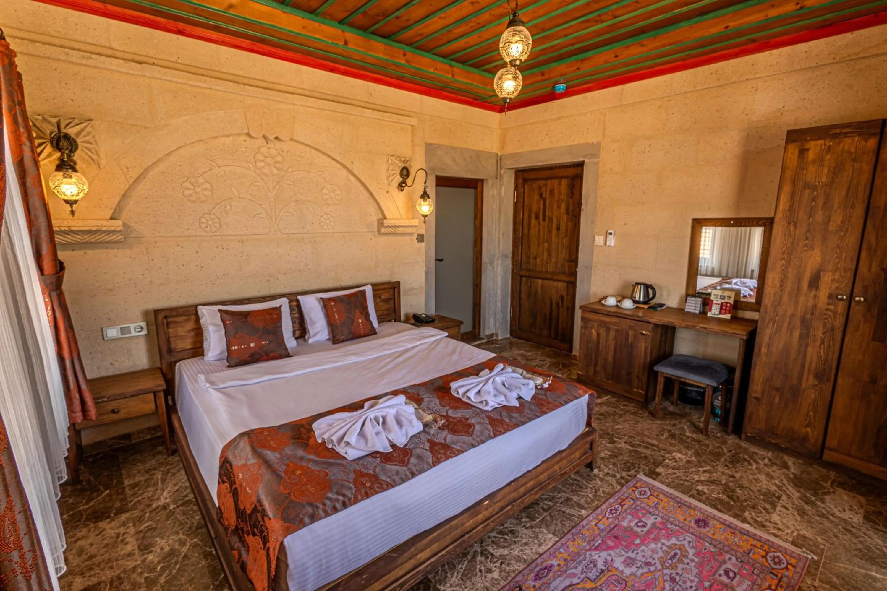 Bed in Cordial Cappadocia Hotel