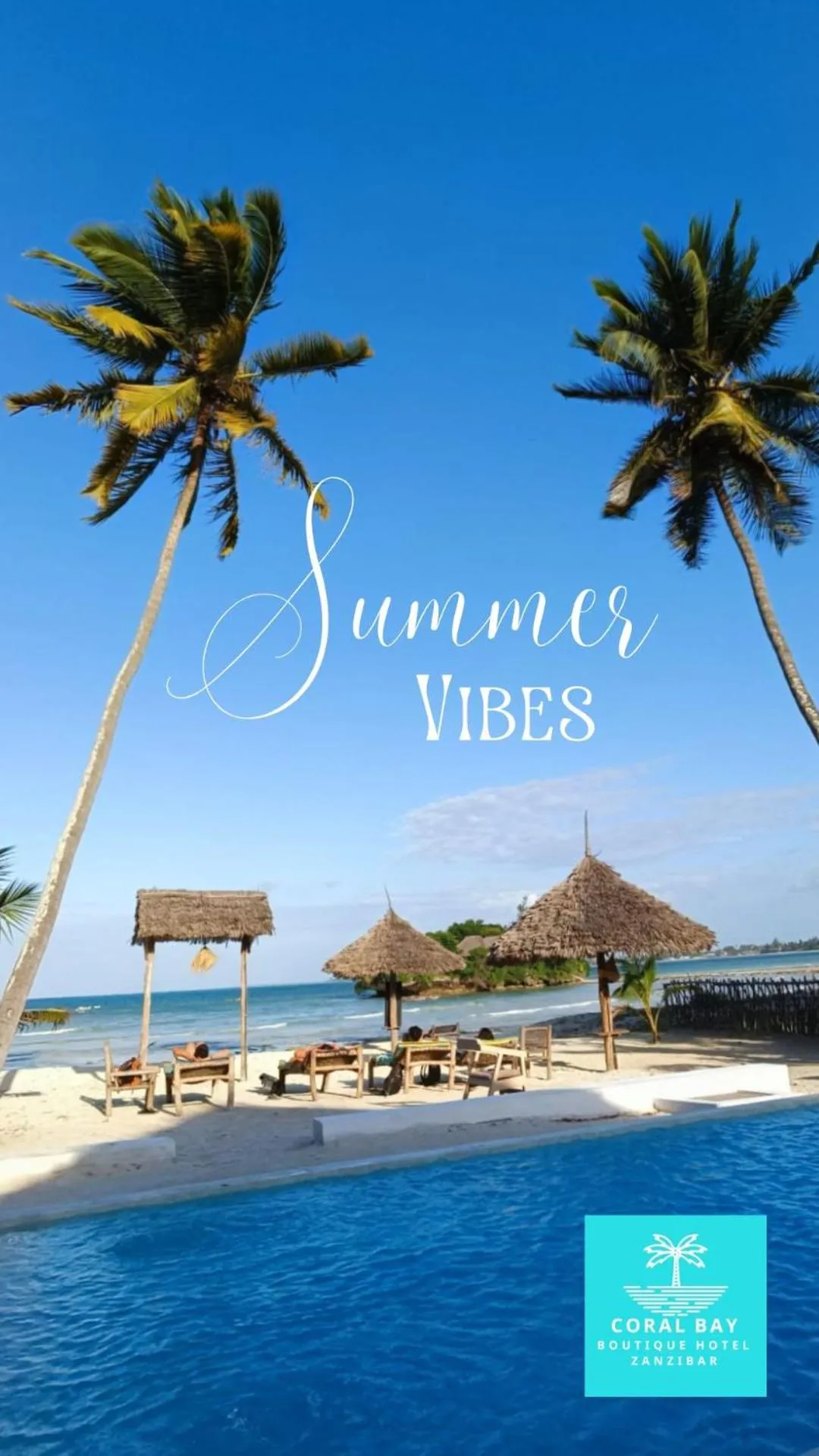 Natural landscape in Coral Bay Zanzibar