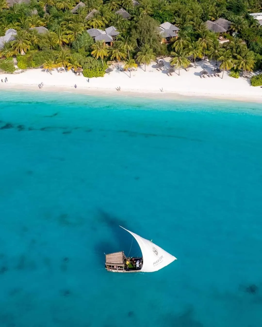 Natural landscape in Coral Bay Zanzibar