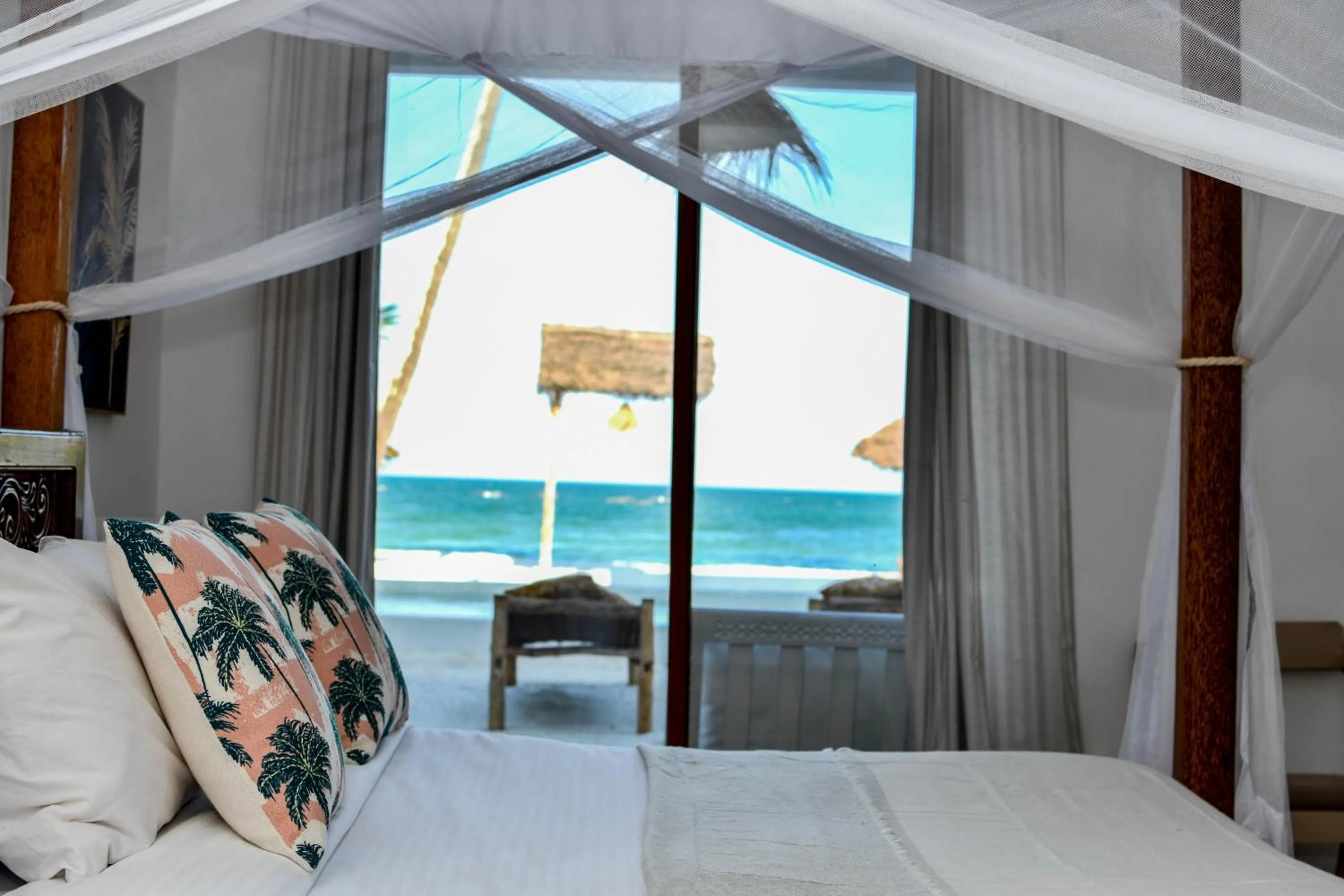 Bed in Coral Bay Zanzibar