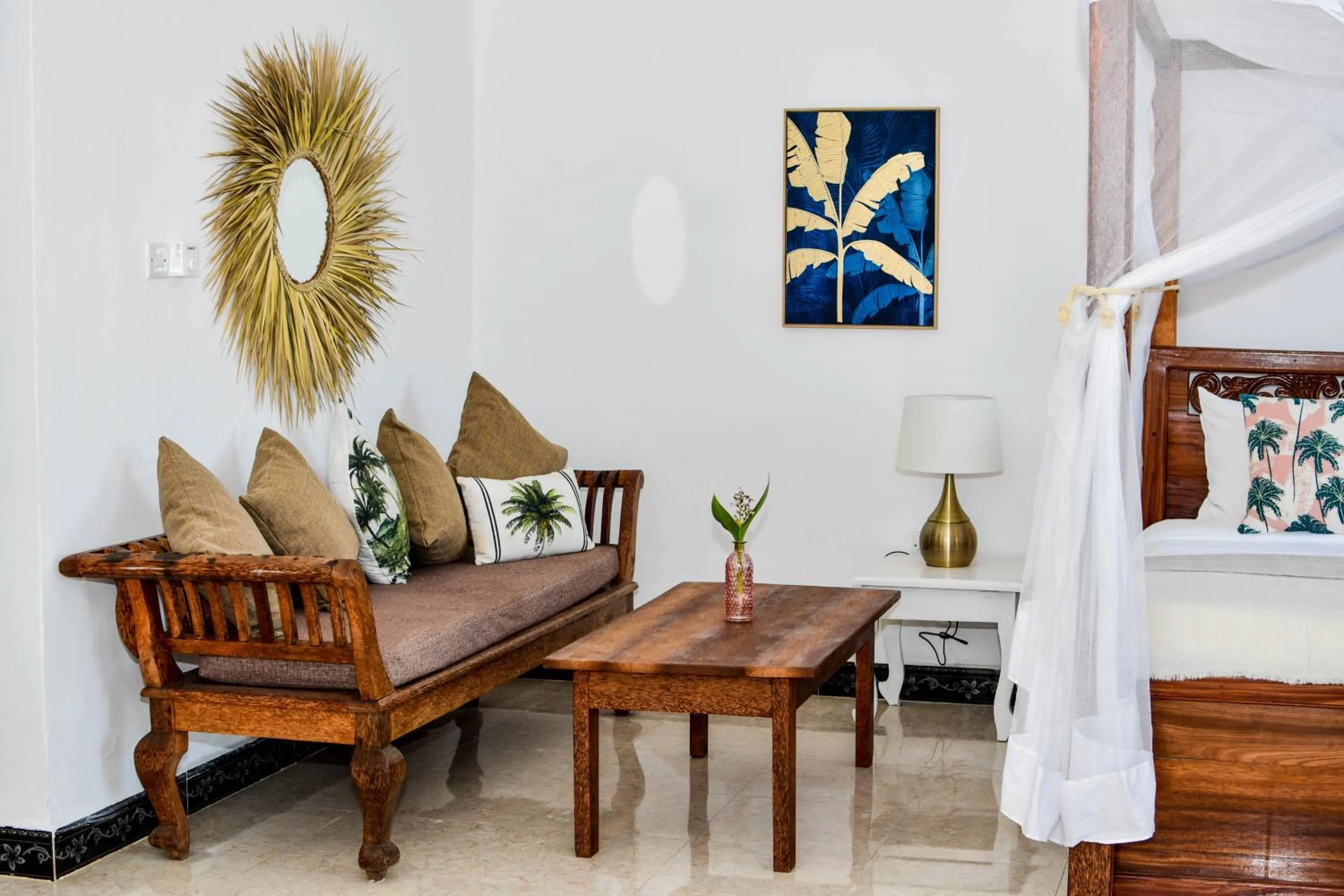 Bed in Coral Bay Zanzibar