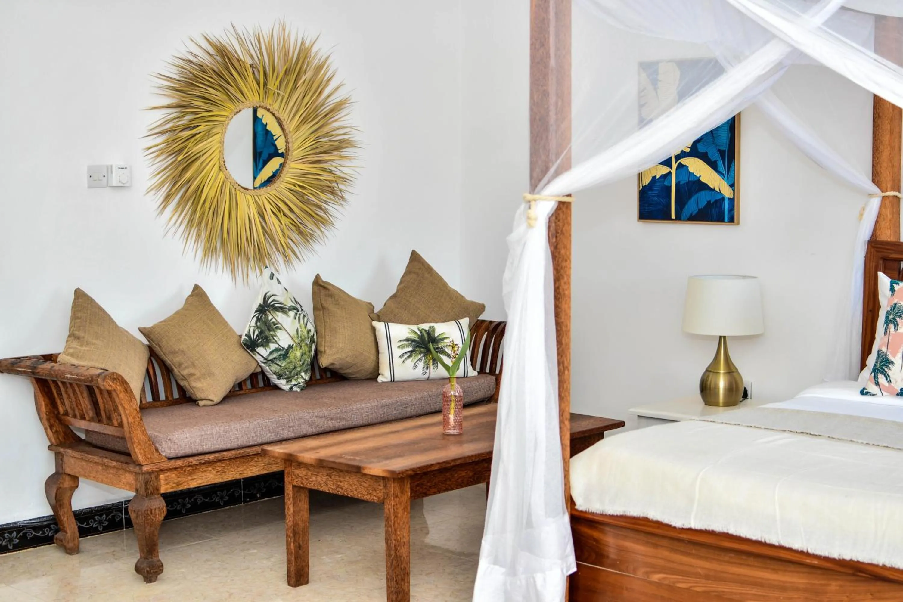 Bed in Coral Bay Zanzibar