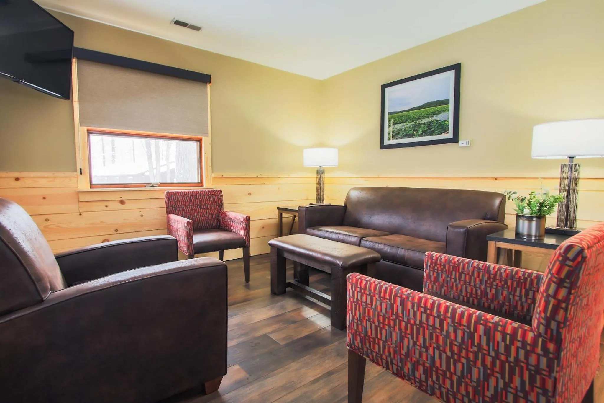 Seating Area in Burr Oak Lodge and Conference Center