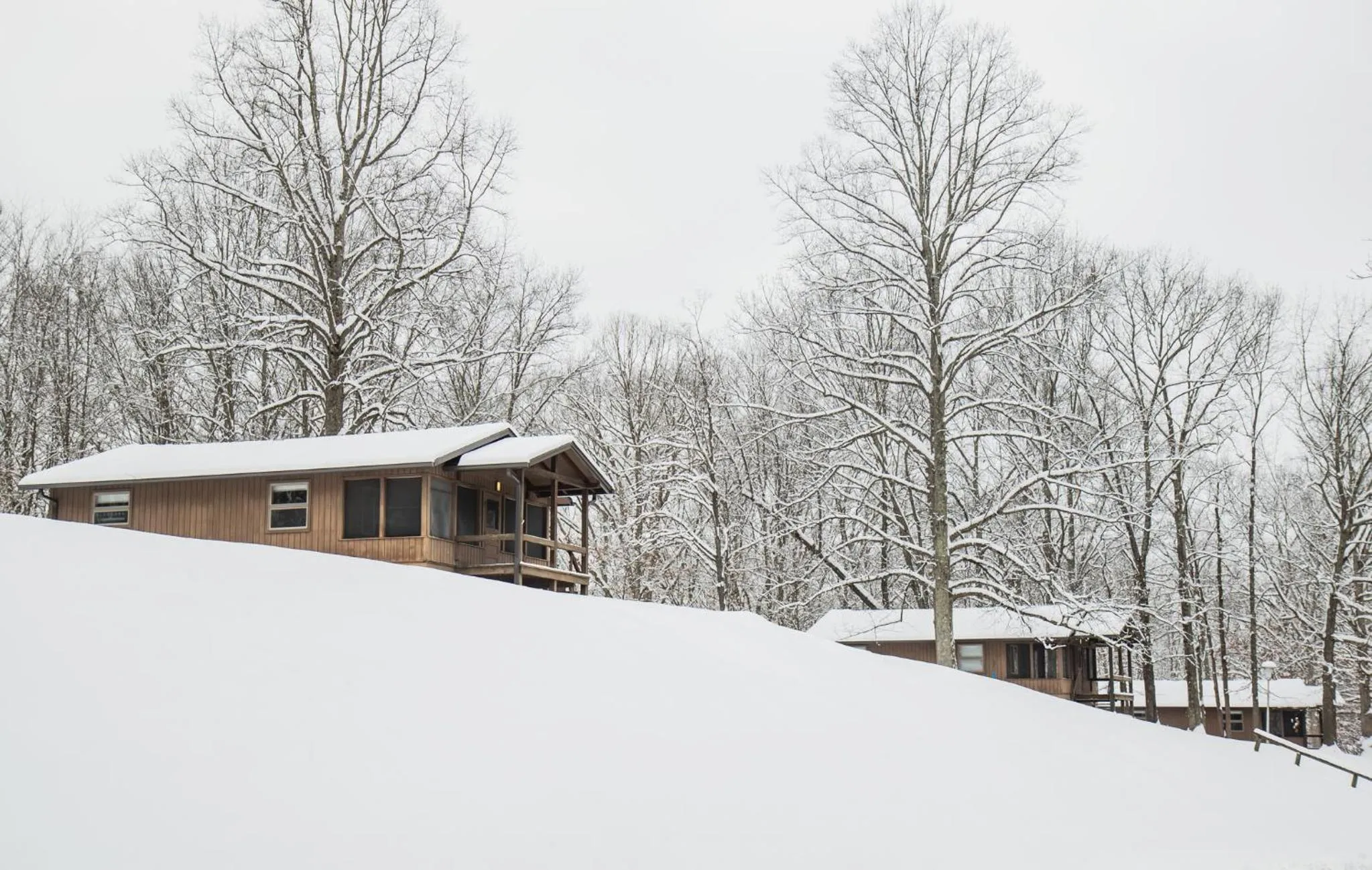 Winter in Burr Oak Lodge and Conference Center