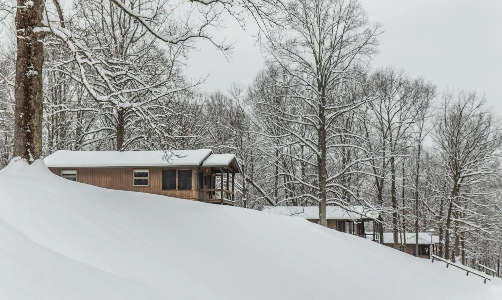 Winter in Burr Oak Lodge and Conference Center