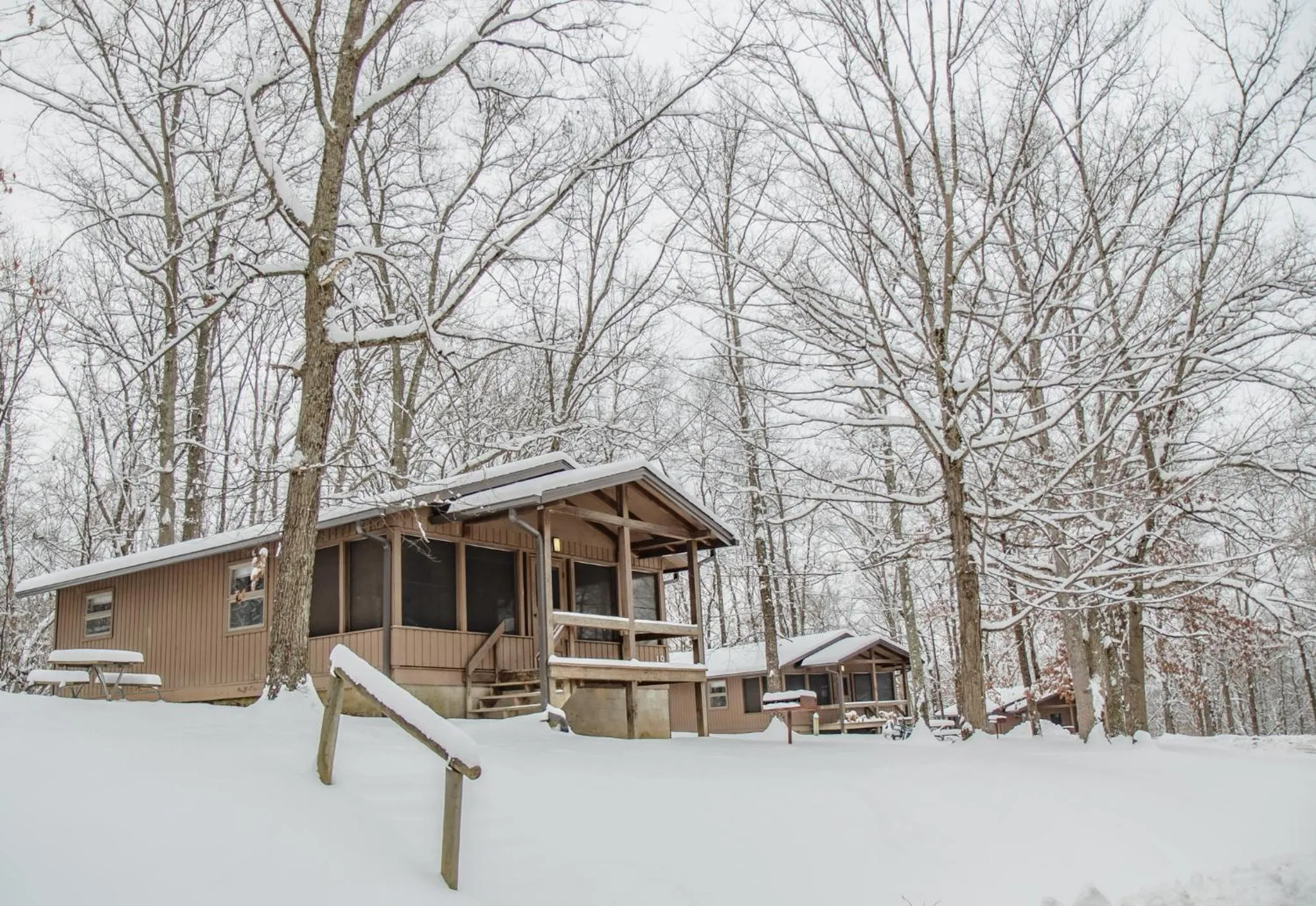 Winter in Burr Oak Lodge and Conference Center