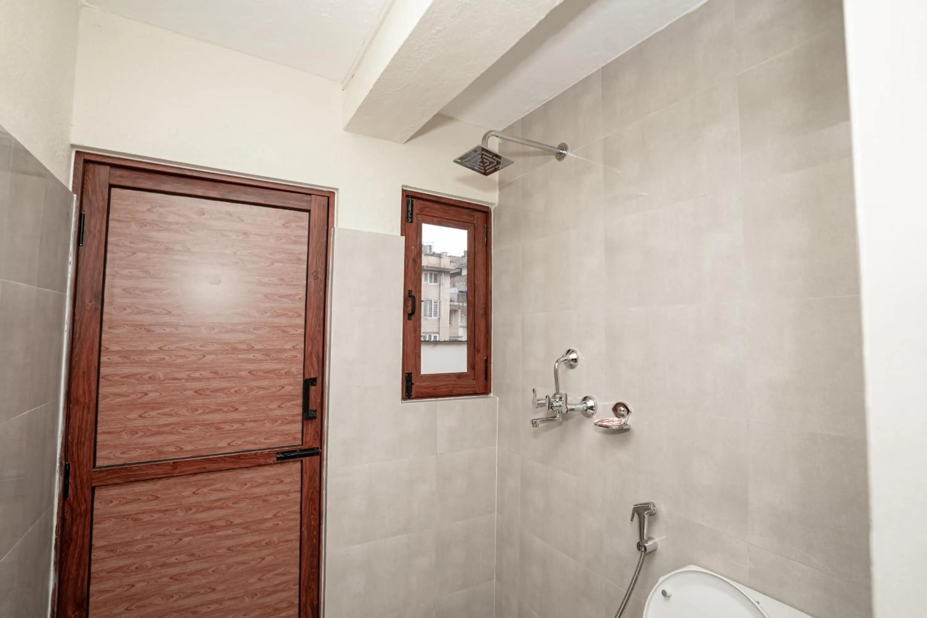 Shower in Kwabahal Boutique Hostel