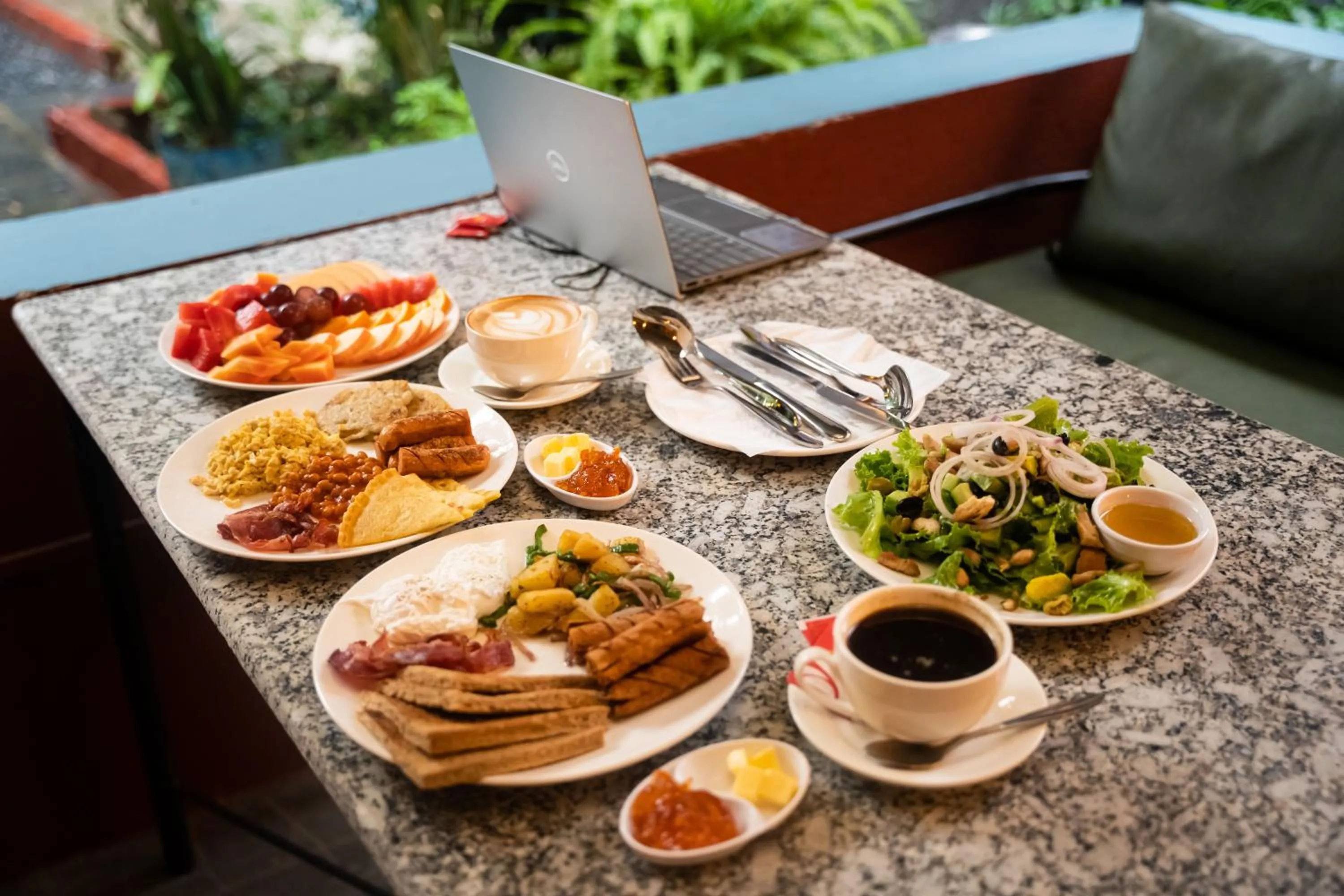 Garden in Kwabahal Boutique Hostel