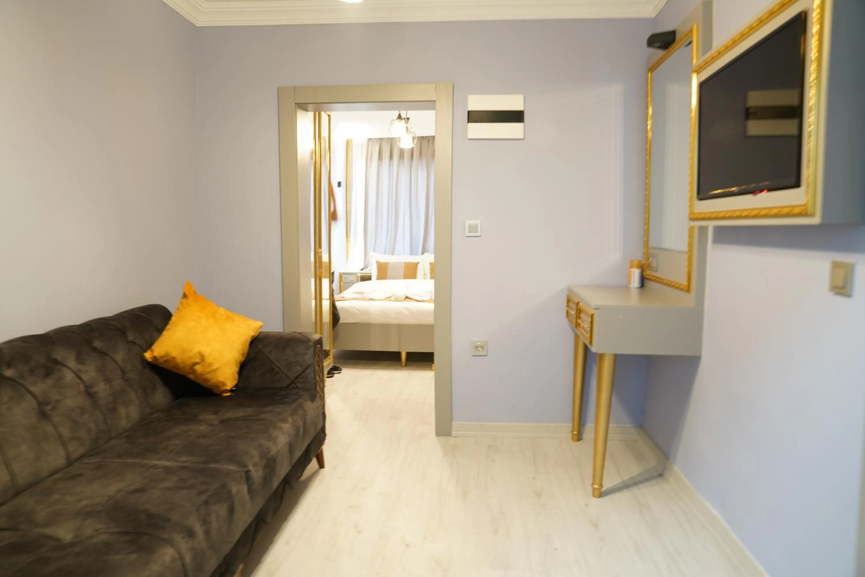 Seating area in Taksim Maria suit hotel