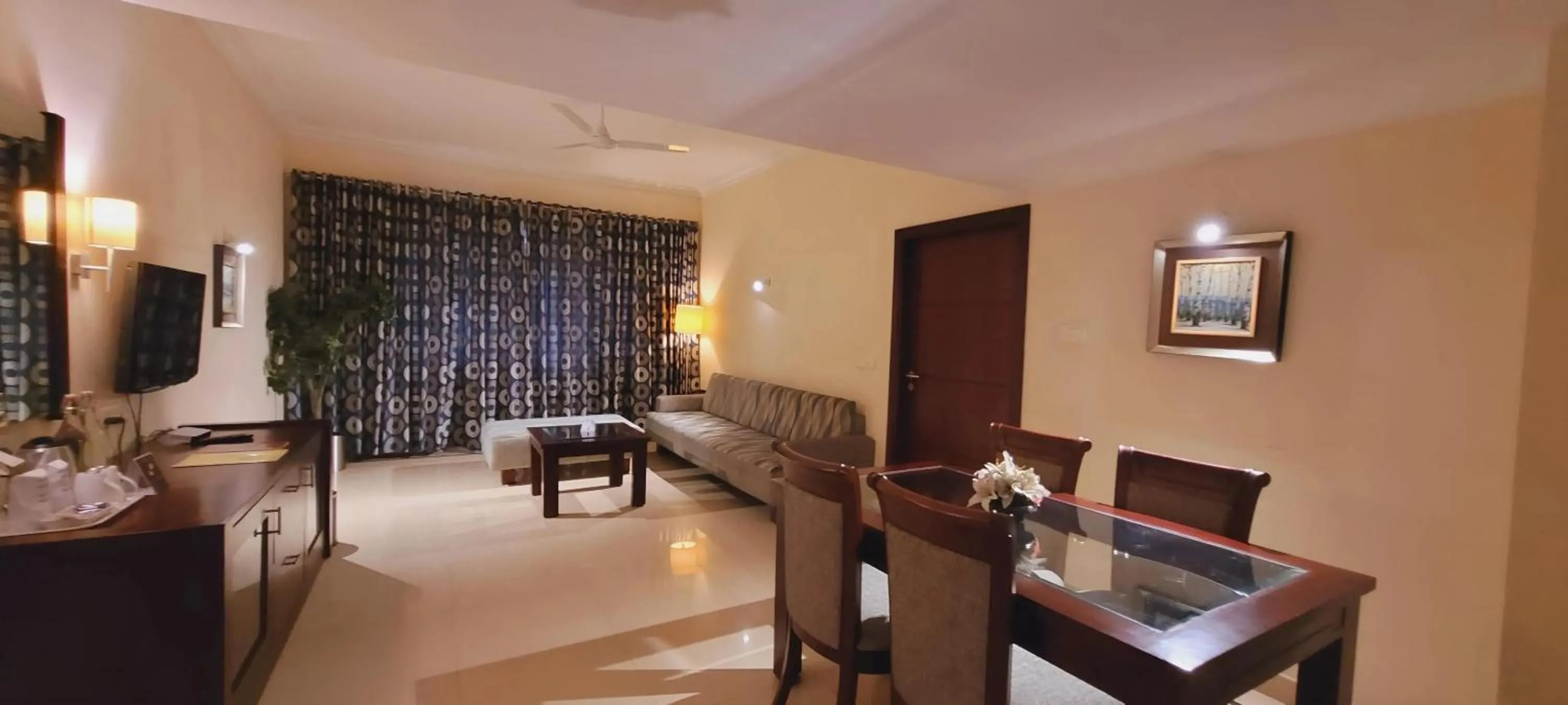 Seating area in ASHOKA INN