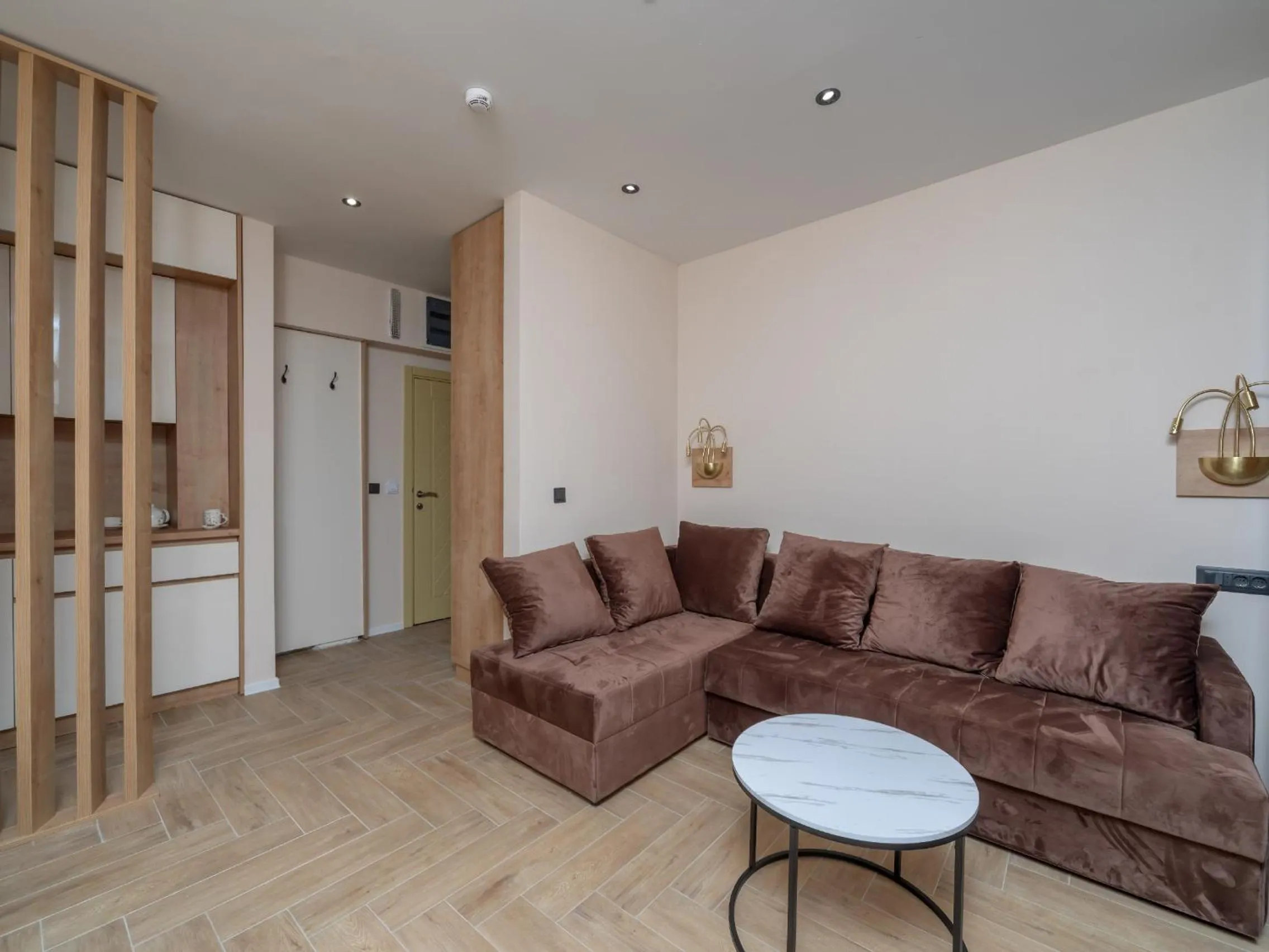 Kitchen or kitchenette in Hotel Diman