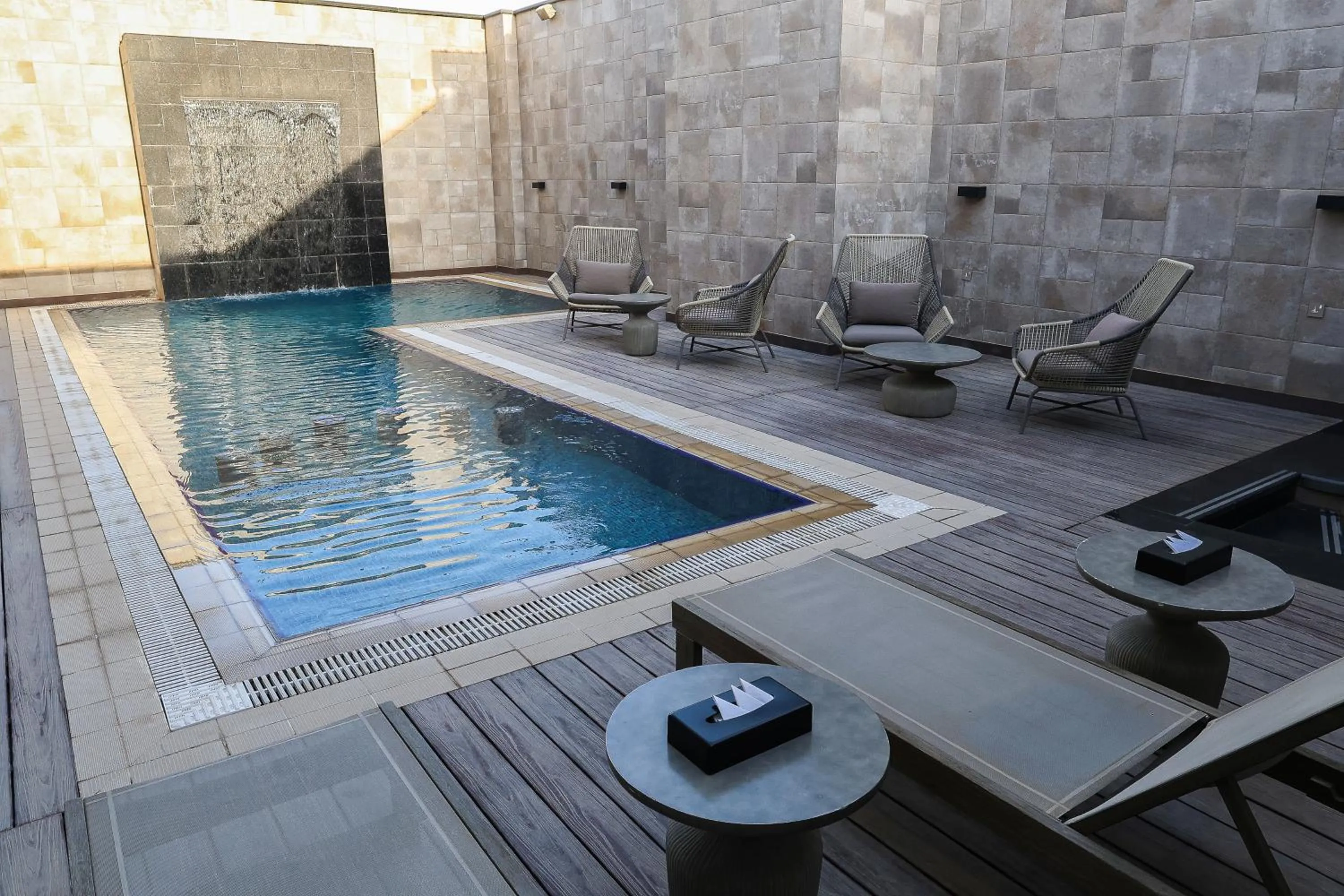 Swimming pool in Tura Residence Olaya - ترى للشقق المخدومة العليا
