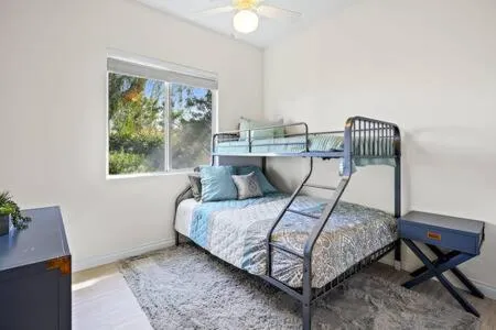 Bed in Luxurious Getaway Near Coachella Stagecoach Pool Putting Green Parking Firepit Sleeps 11