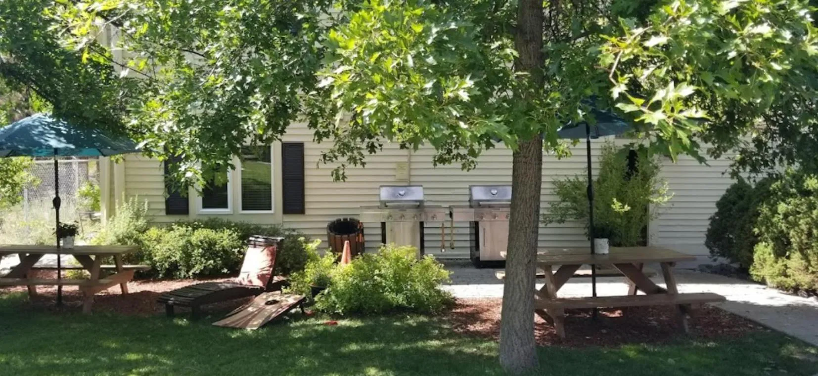 BBQ facilities in GetAways at the Lodge at Kingsbury Crossing